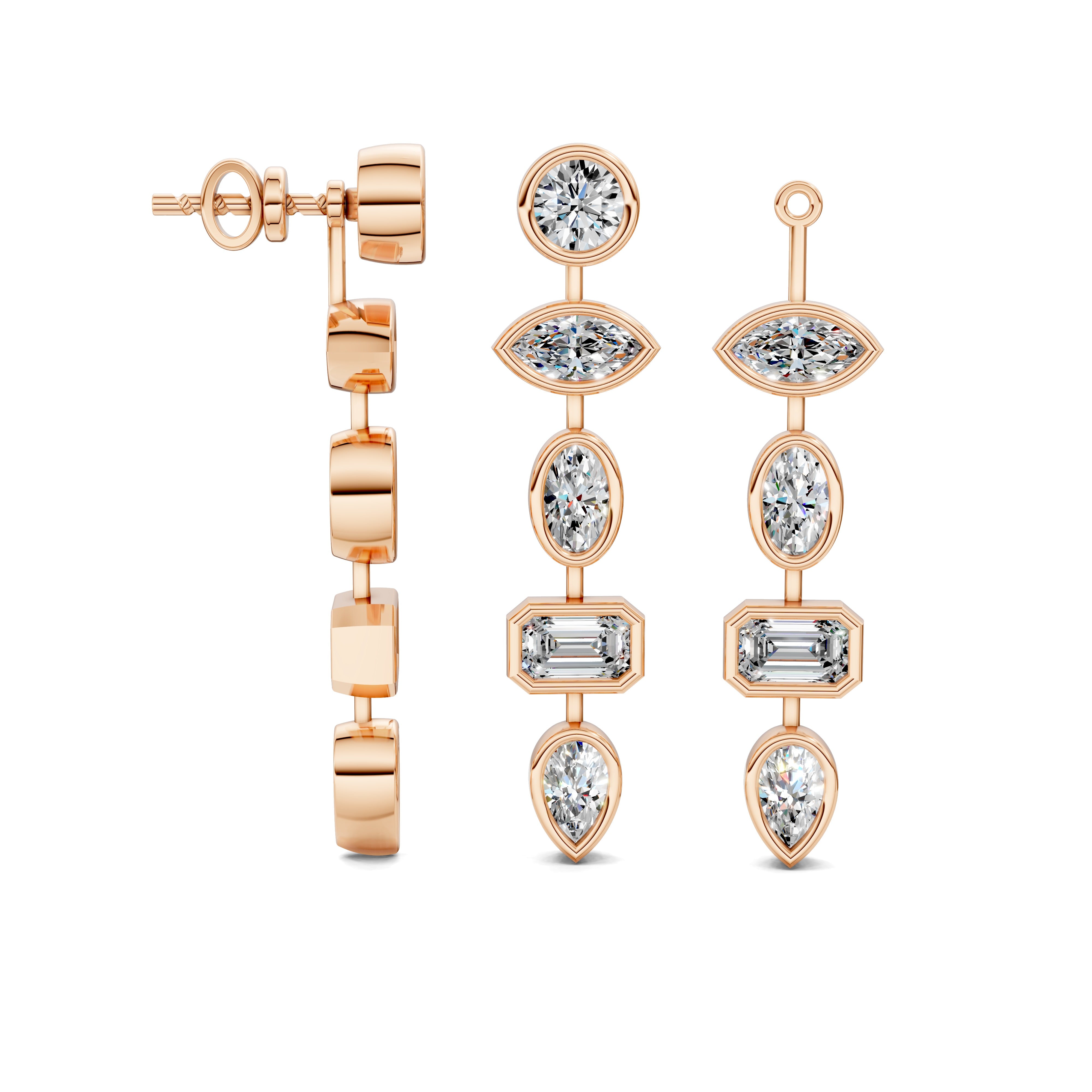 Viola Multi-Shape Diamond Jackets