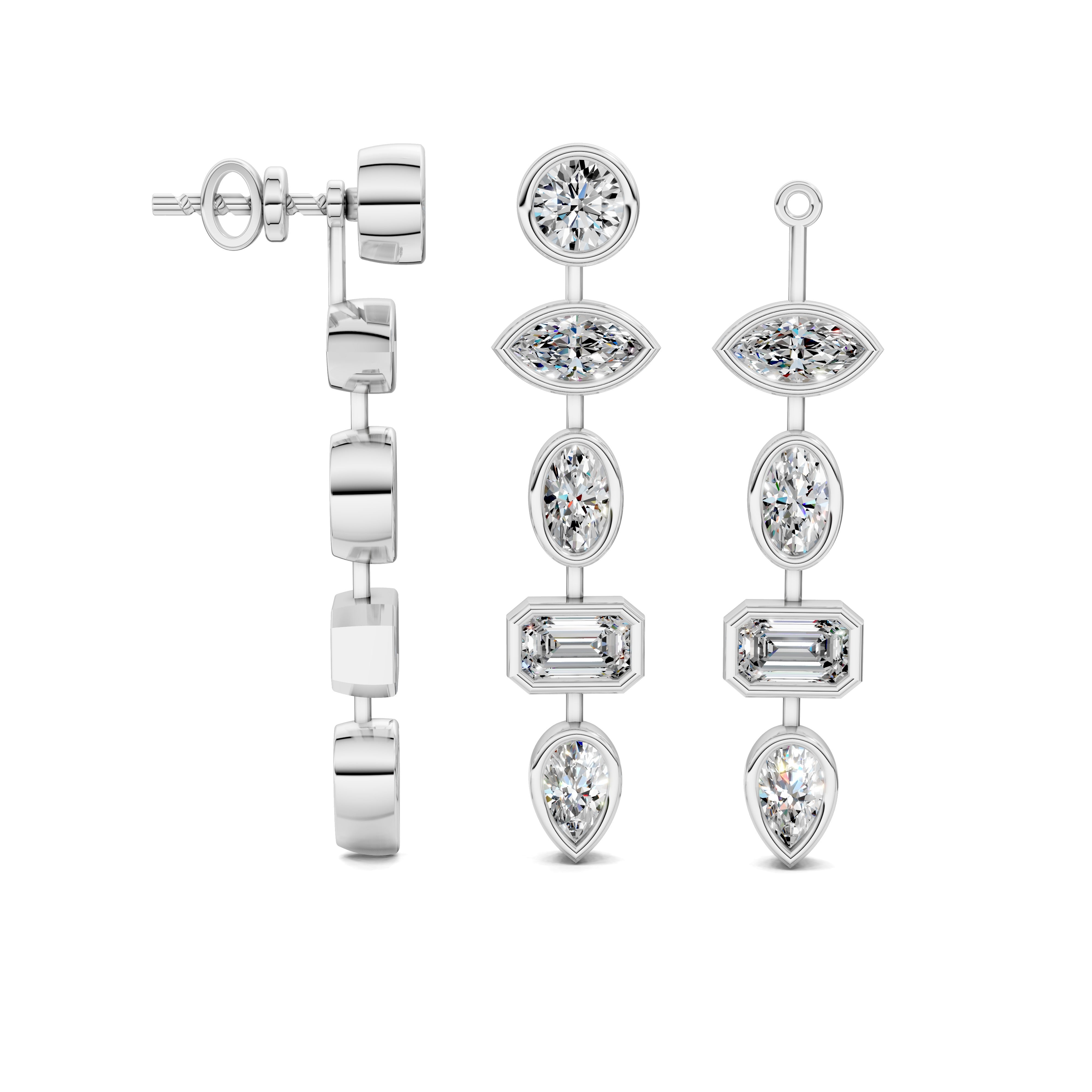 Viola Multi-Shape Diamond Jackets