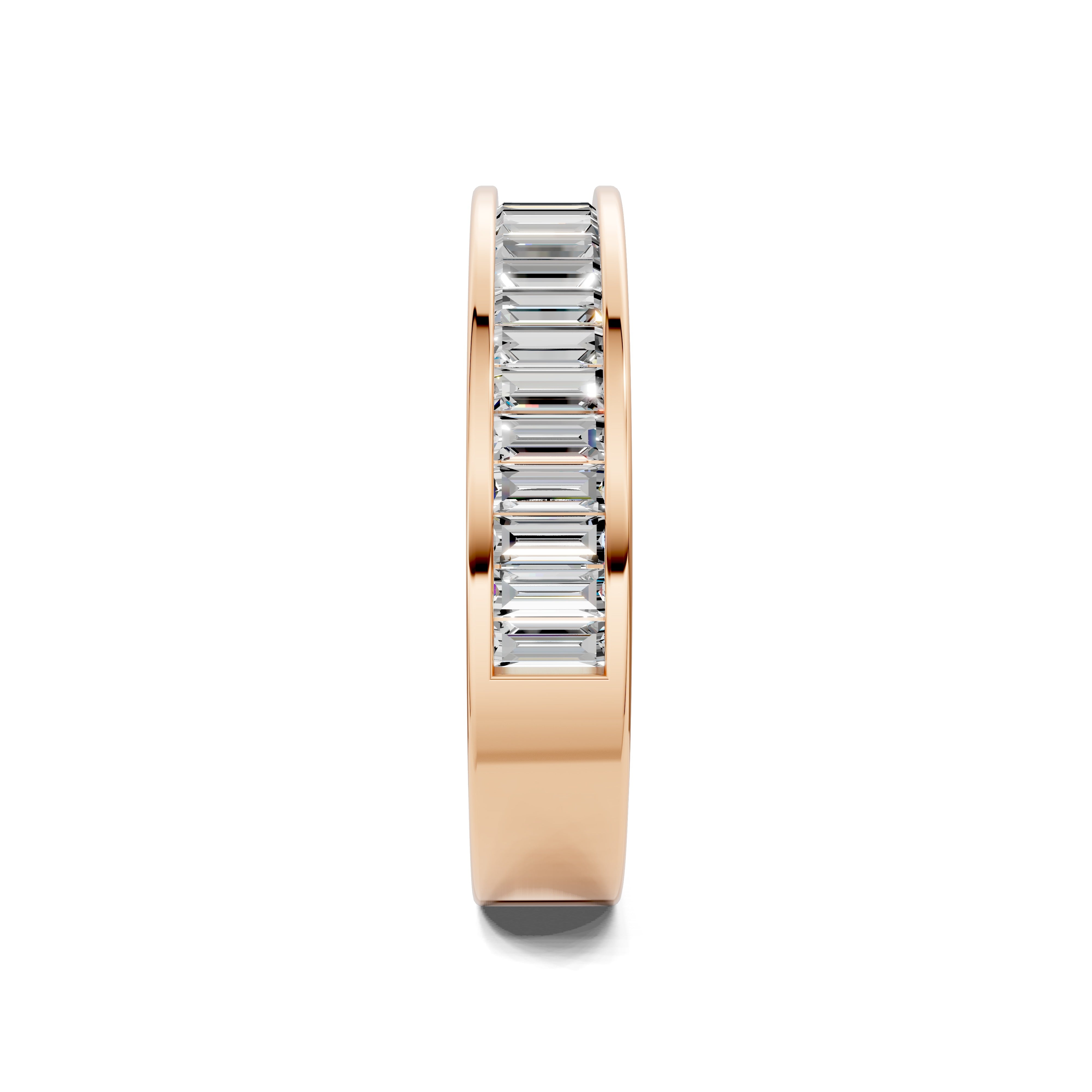 Iris Channel-Set Baguette Band