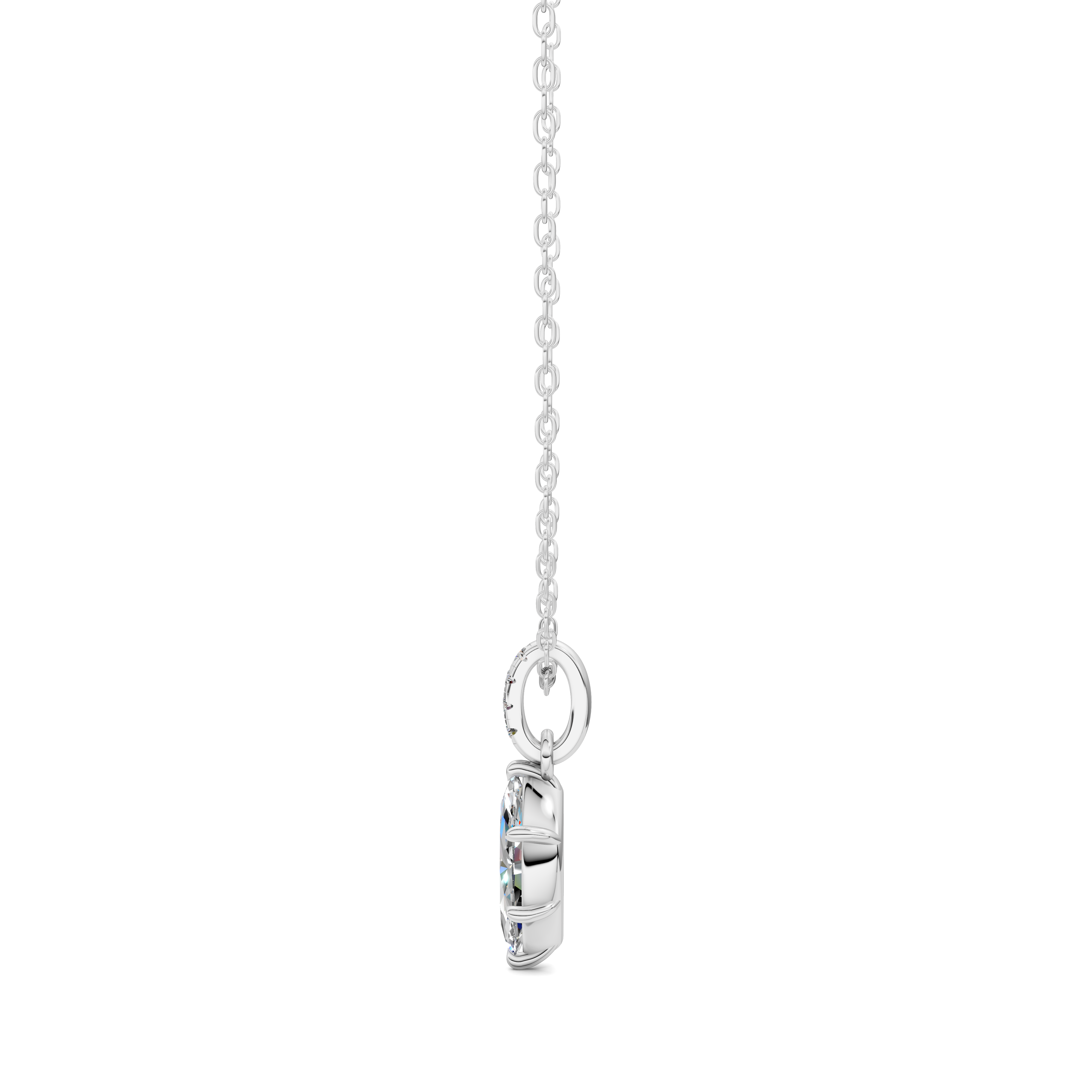 Marquise Pavé Bail Pendant (1.50 CTW)