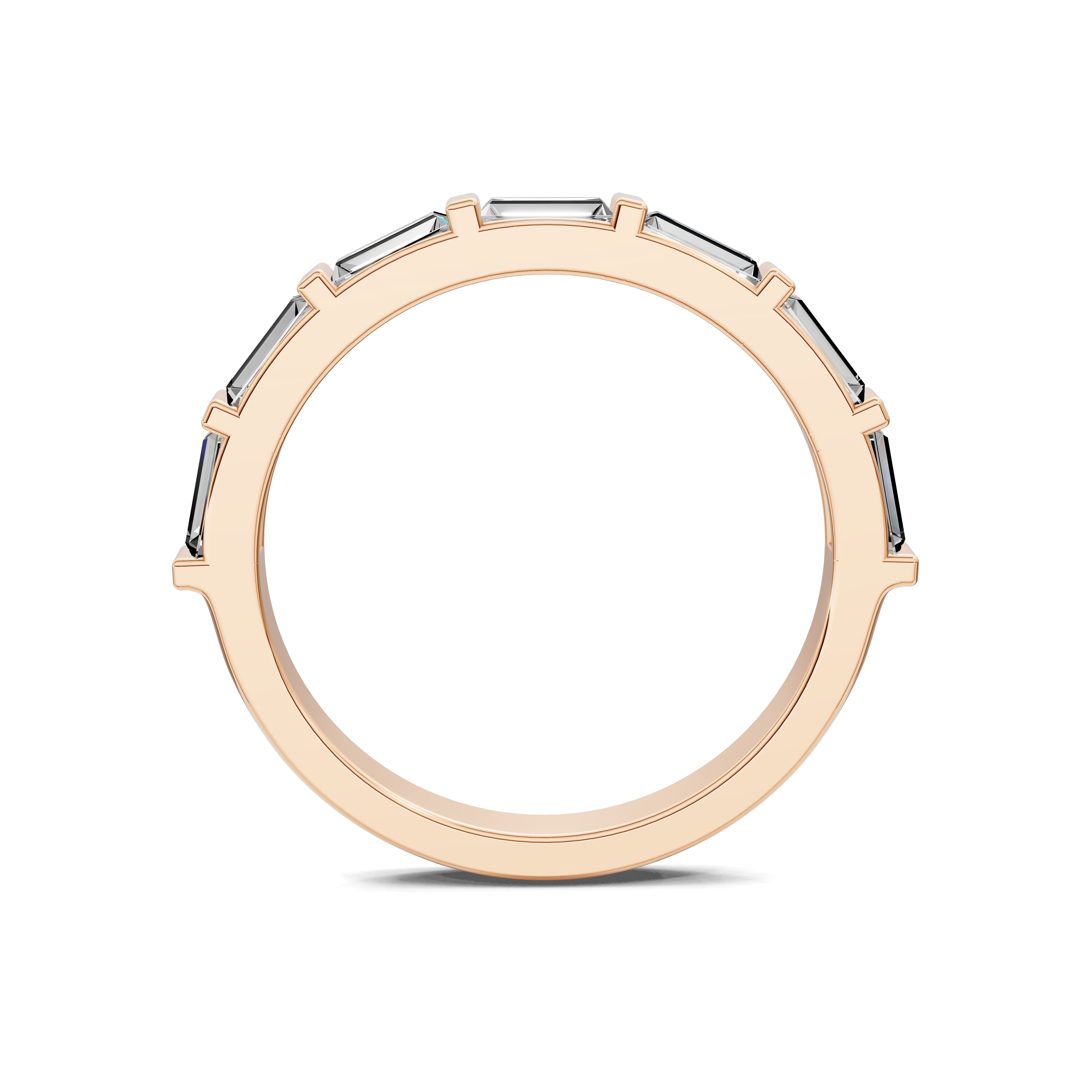 Camille Bar-Set Baguette Wedding Ring