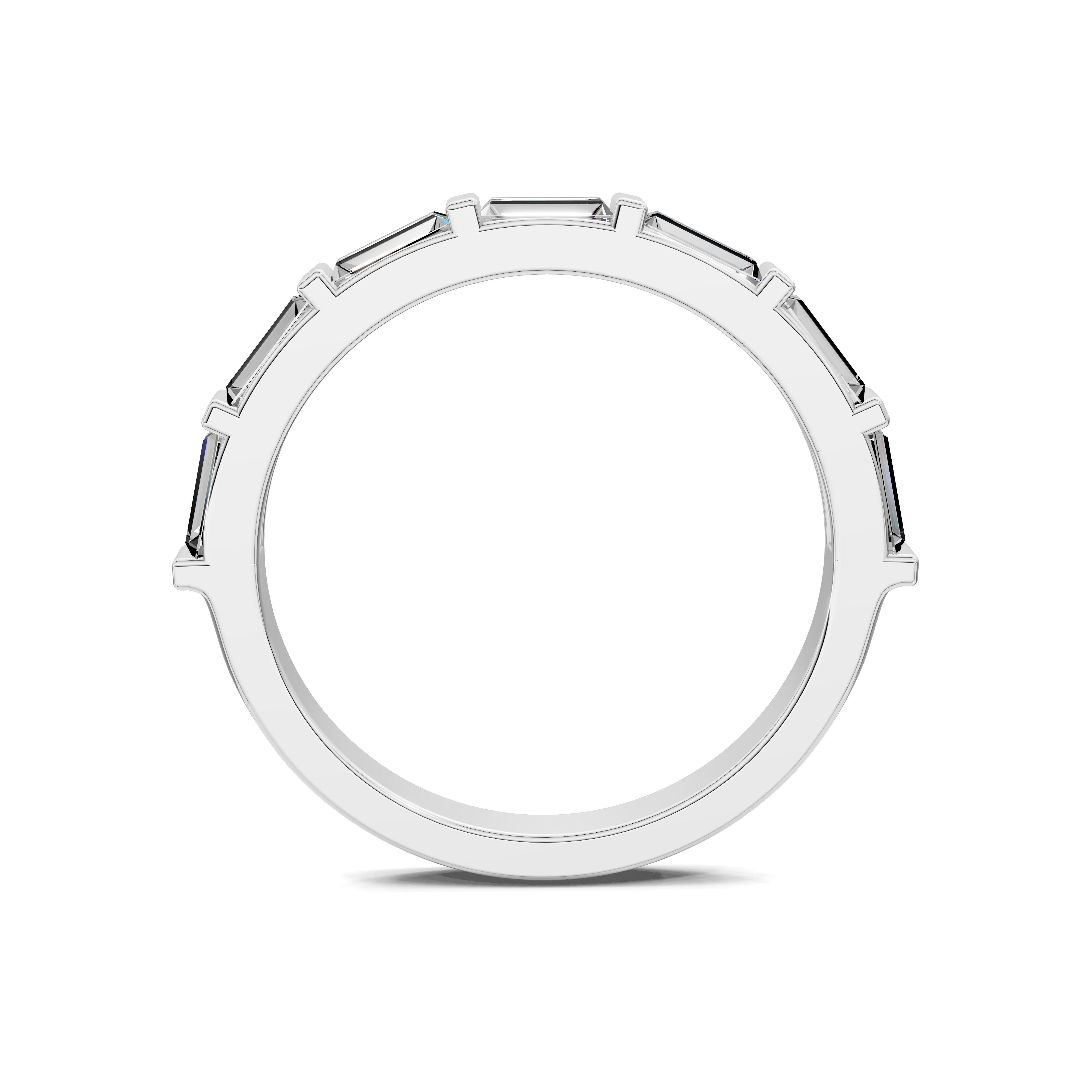 Camille Bar-Set Baguette Wedding Ring