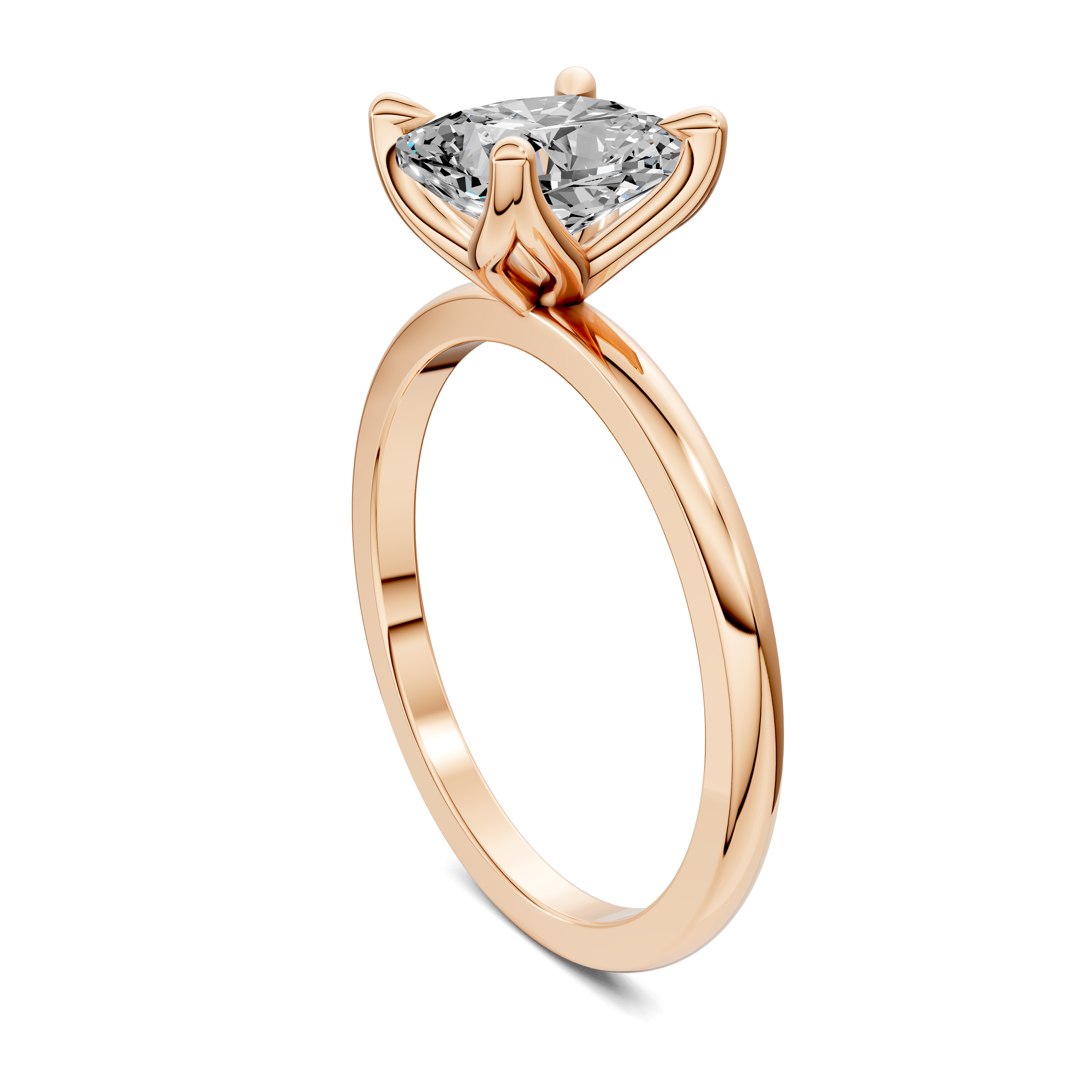 Aris Tulip Basket Solitaire Ring