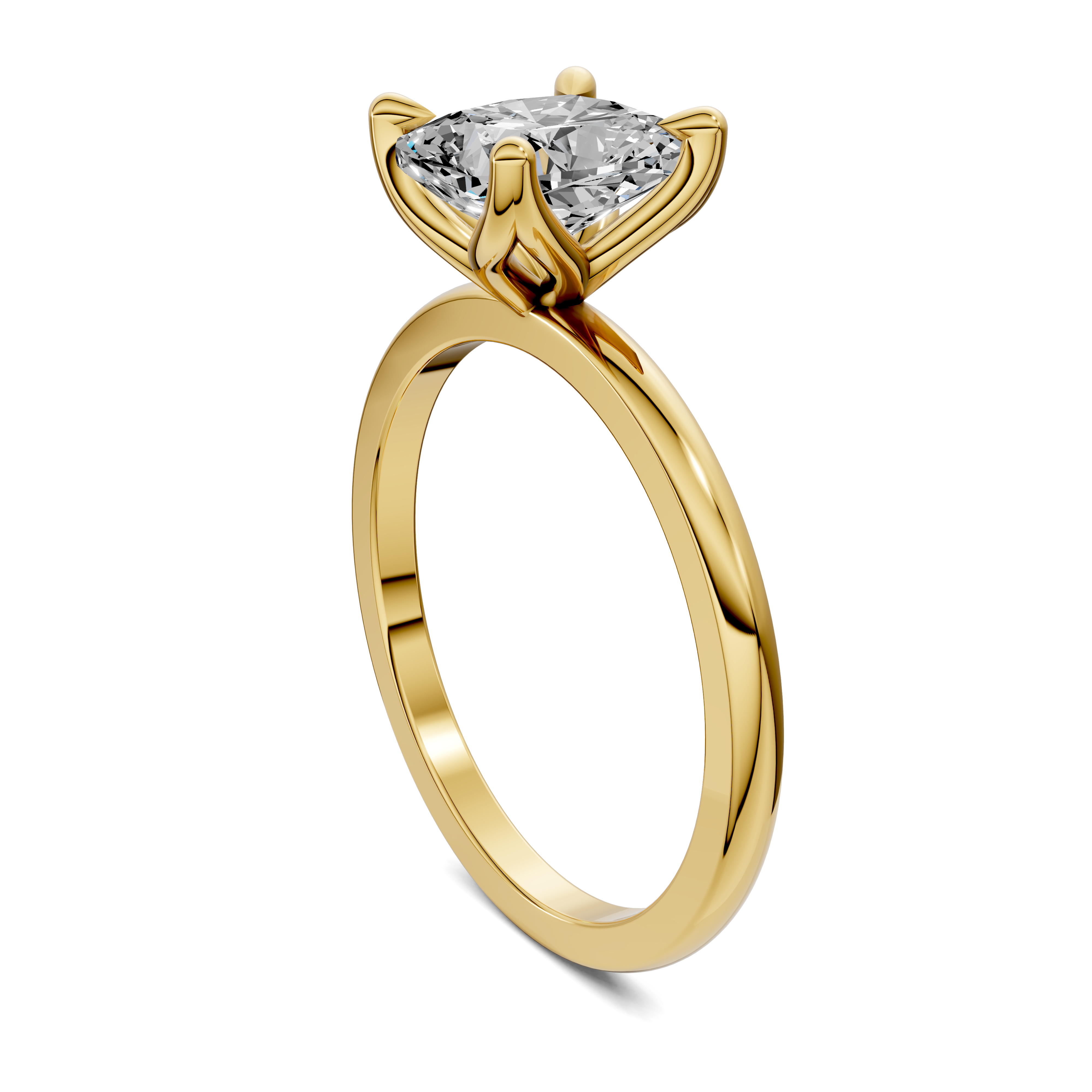 Aris Tulip Basket Solitaire Ring