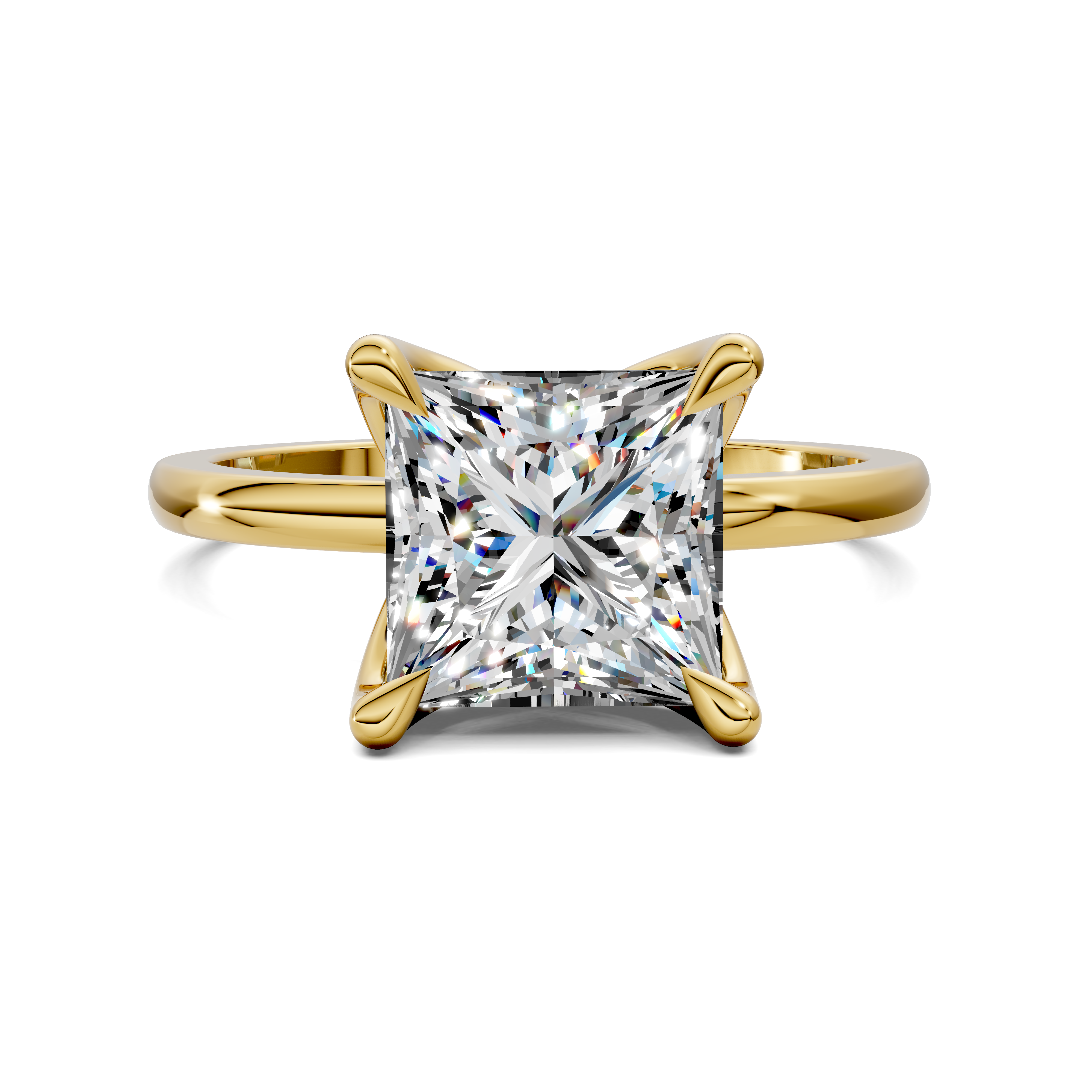 Aris Tulip Basket Solitaire Ring