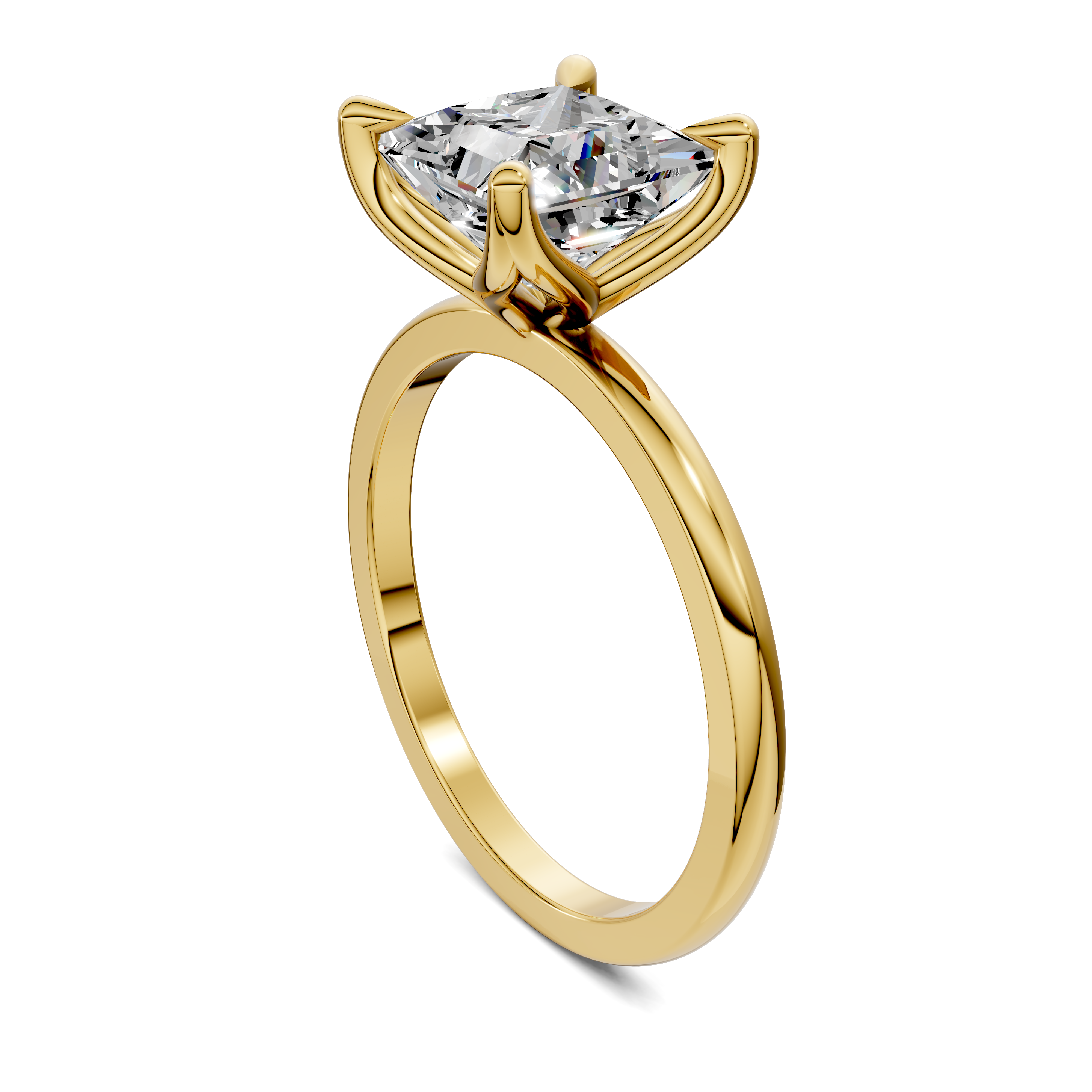 Aris Tulip Basket Solitaire Ring