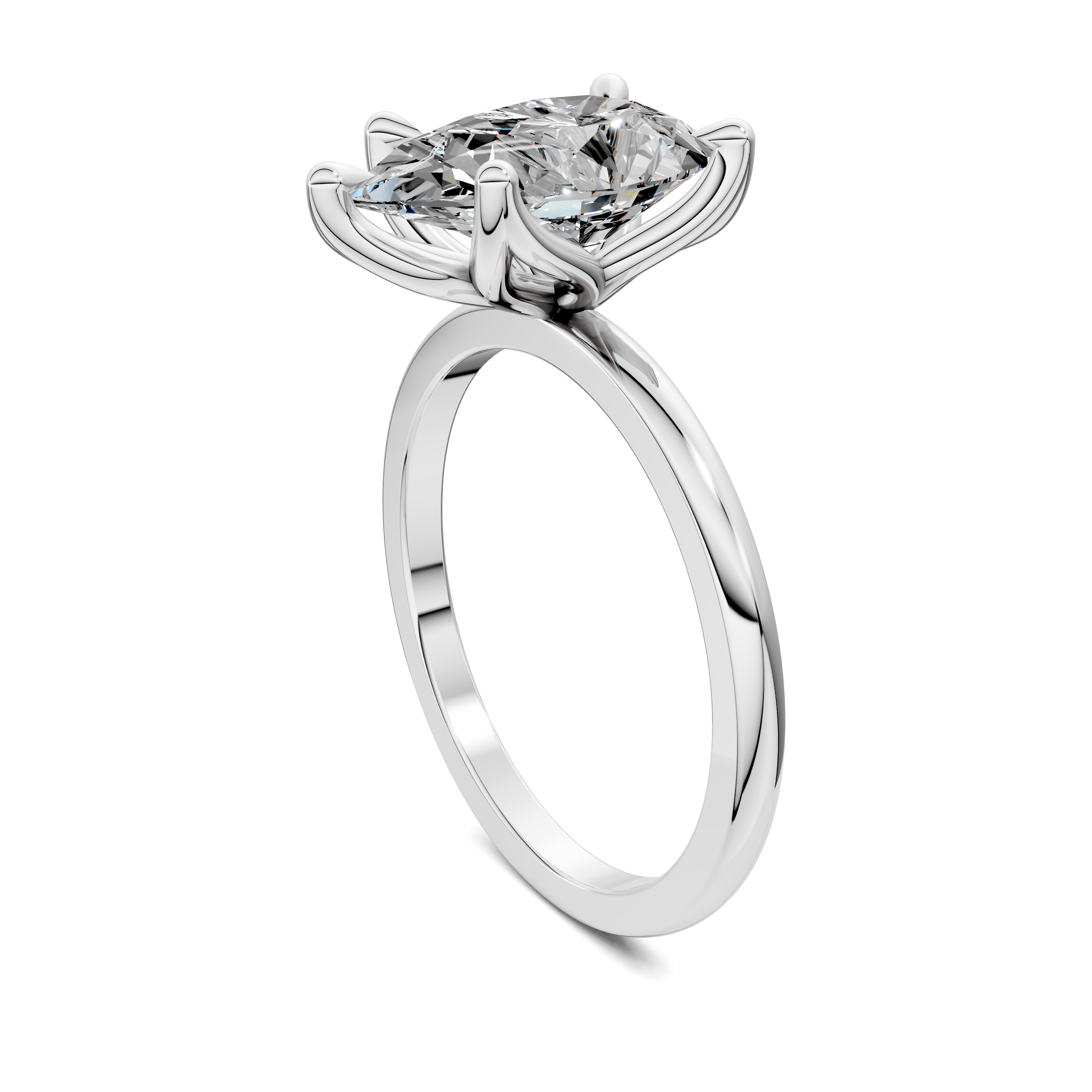 Aris Tulip Basket Solitaire Ring