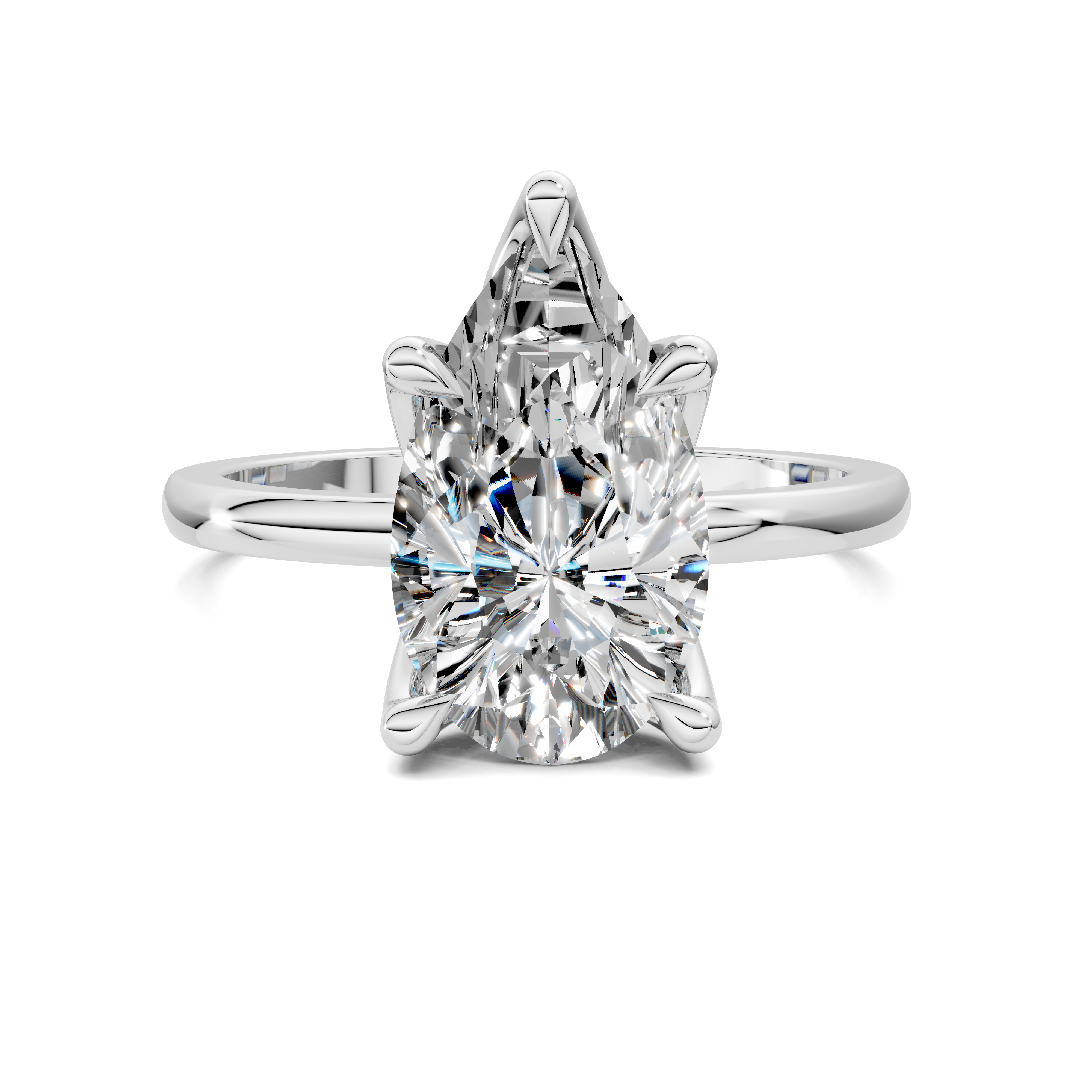 Aris Tulip Basket Solitaire Ring