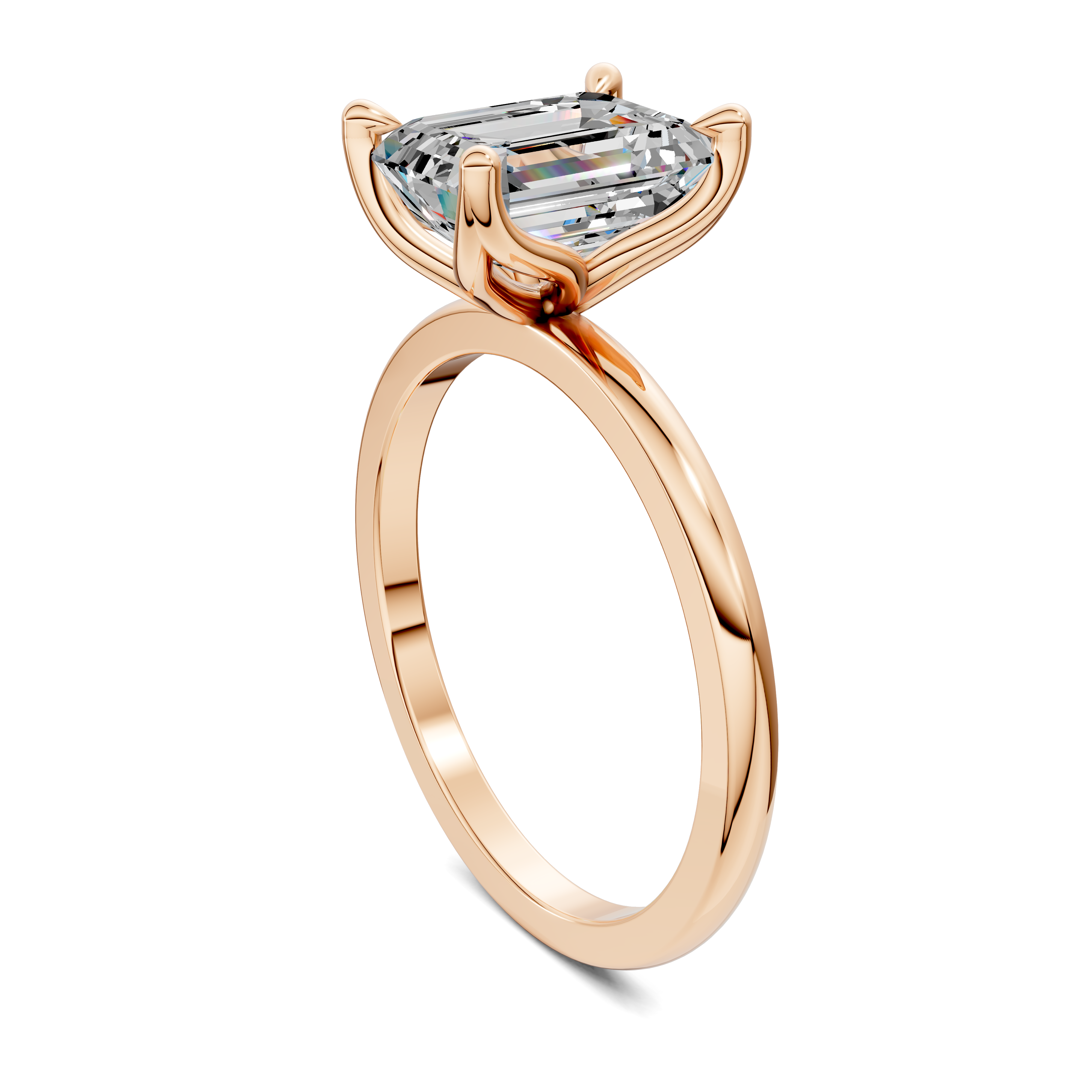 Aris Tulip Basket Solitaire Ring