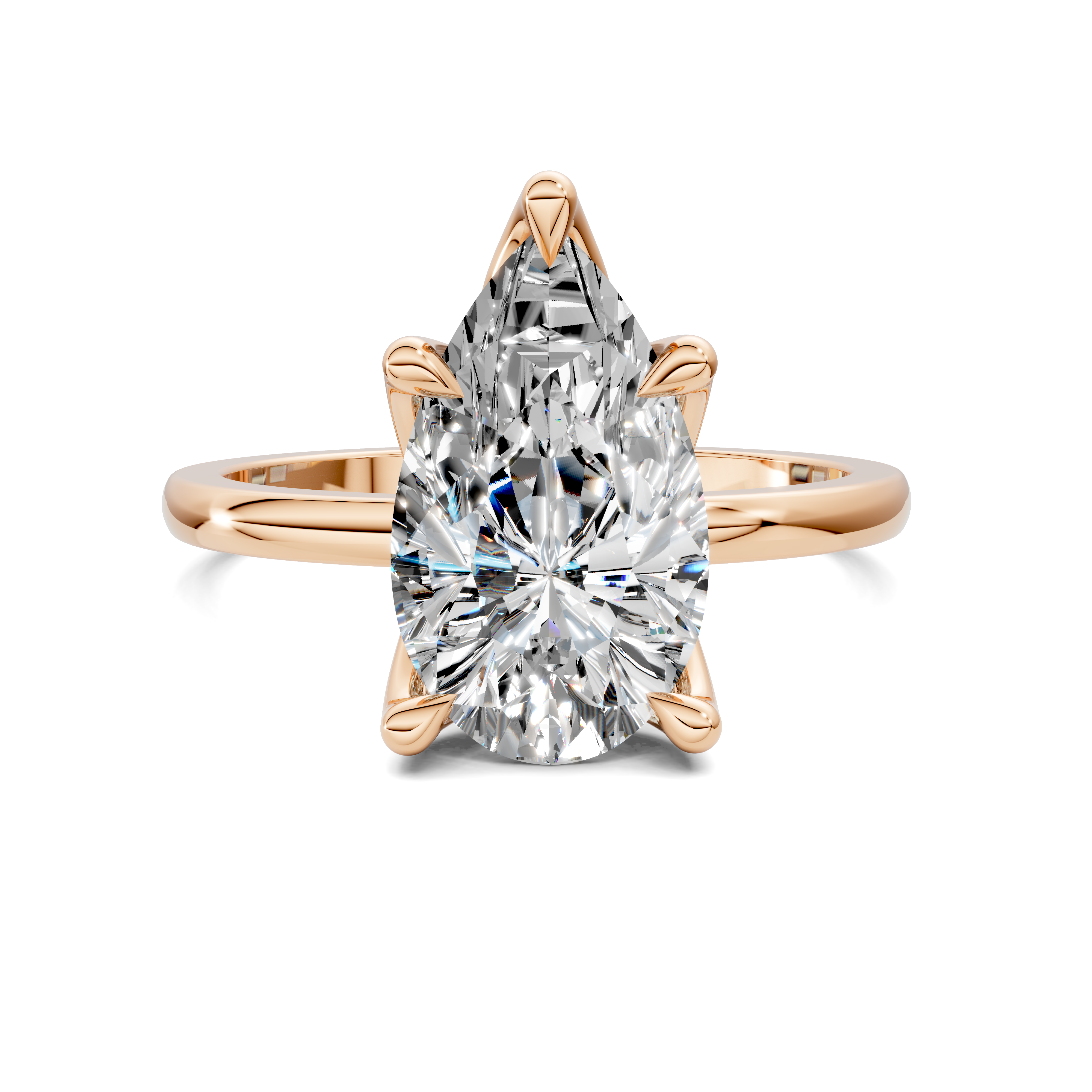 Aris Tulip Basket Solitaire Ring