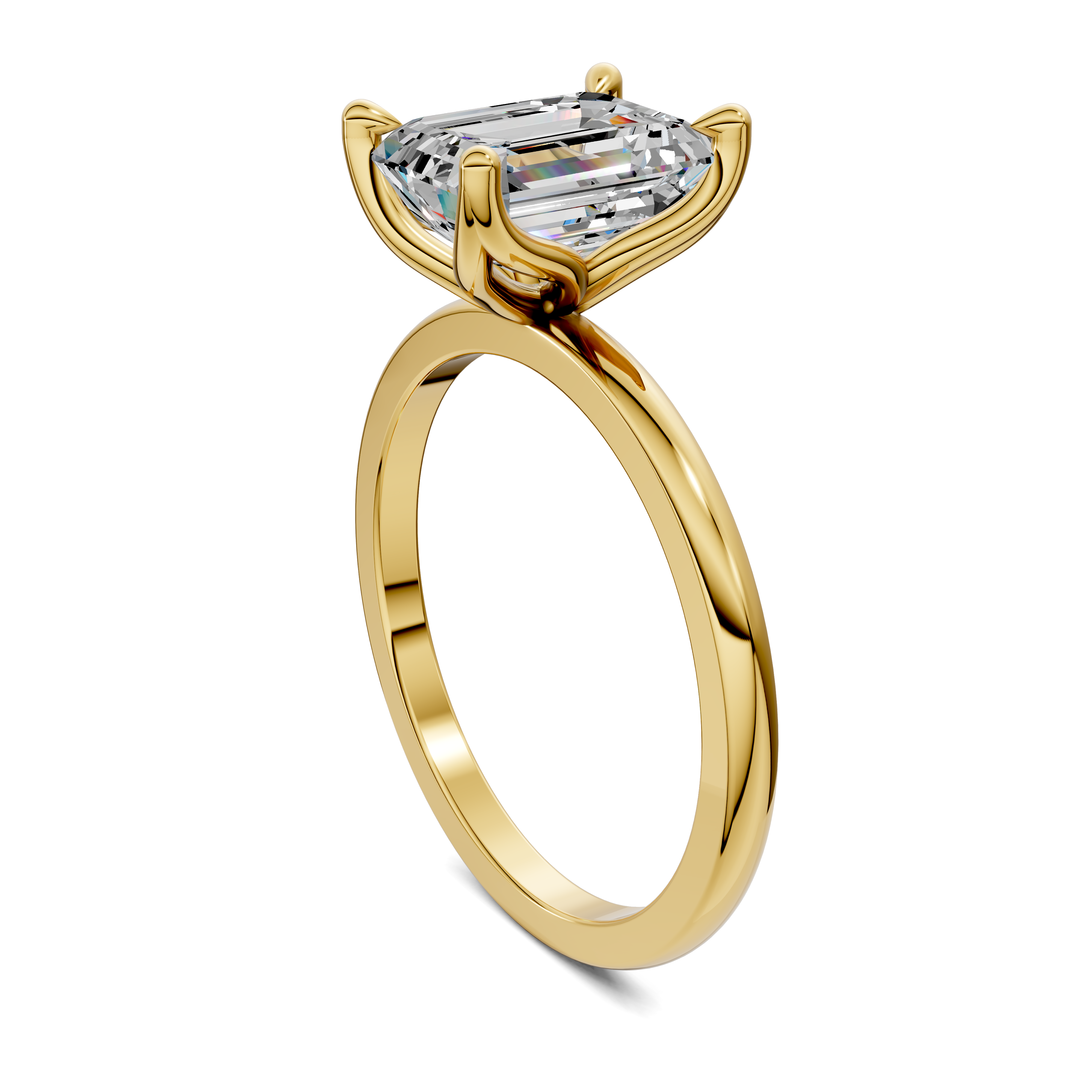 Aris Tulip Basket Solitaire Ring