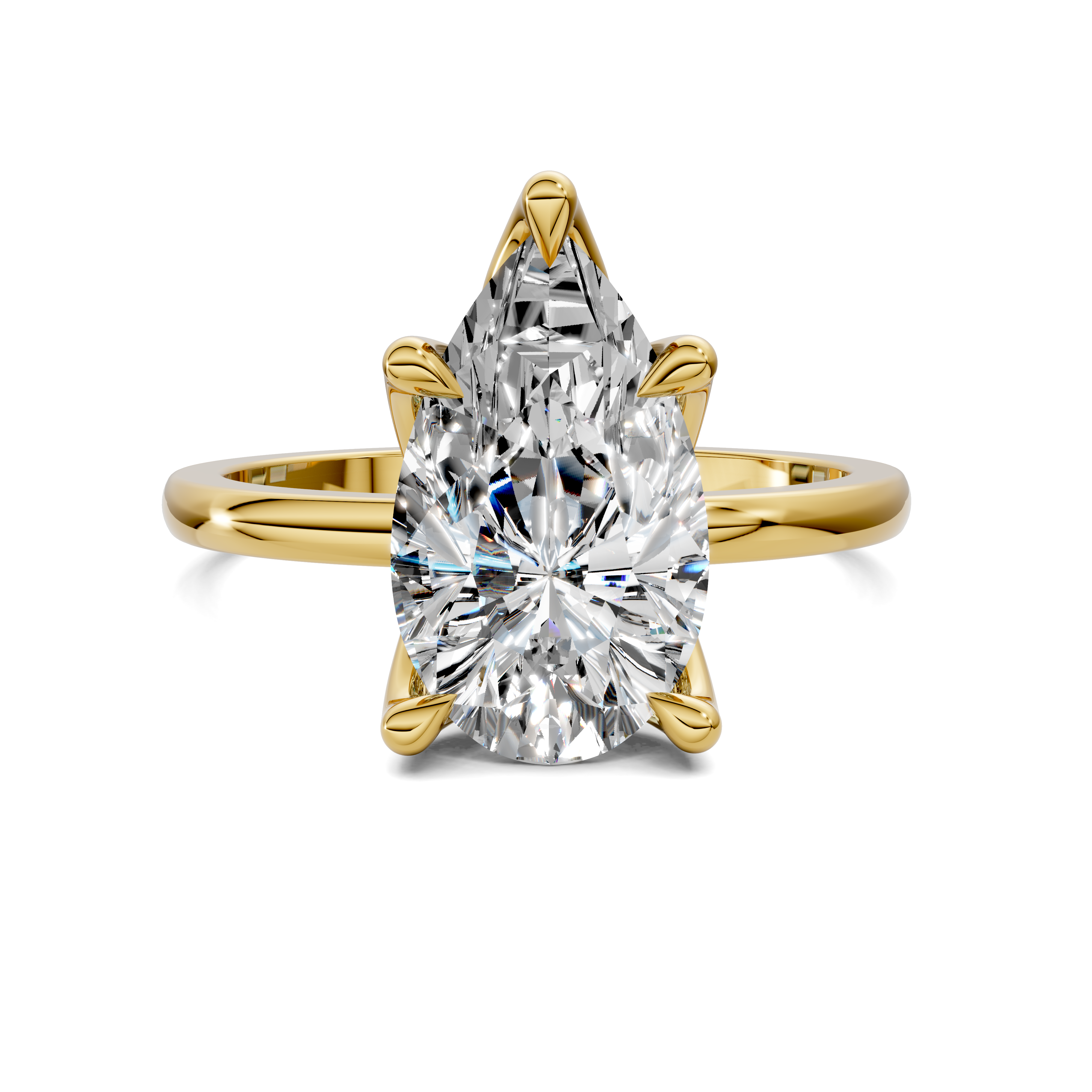 Aris Tulip Basket Solitaire Ring