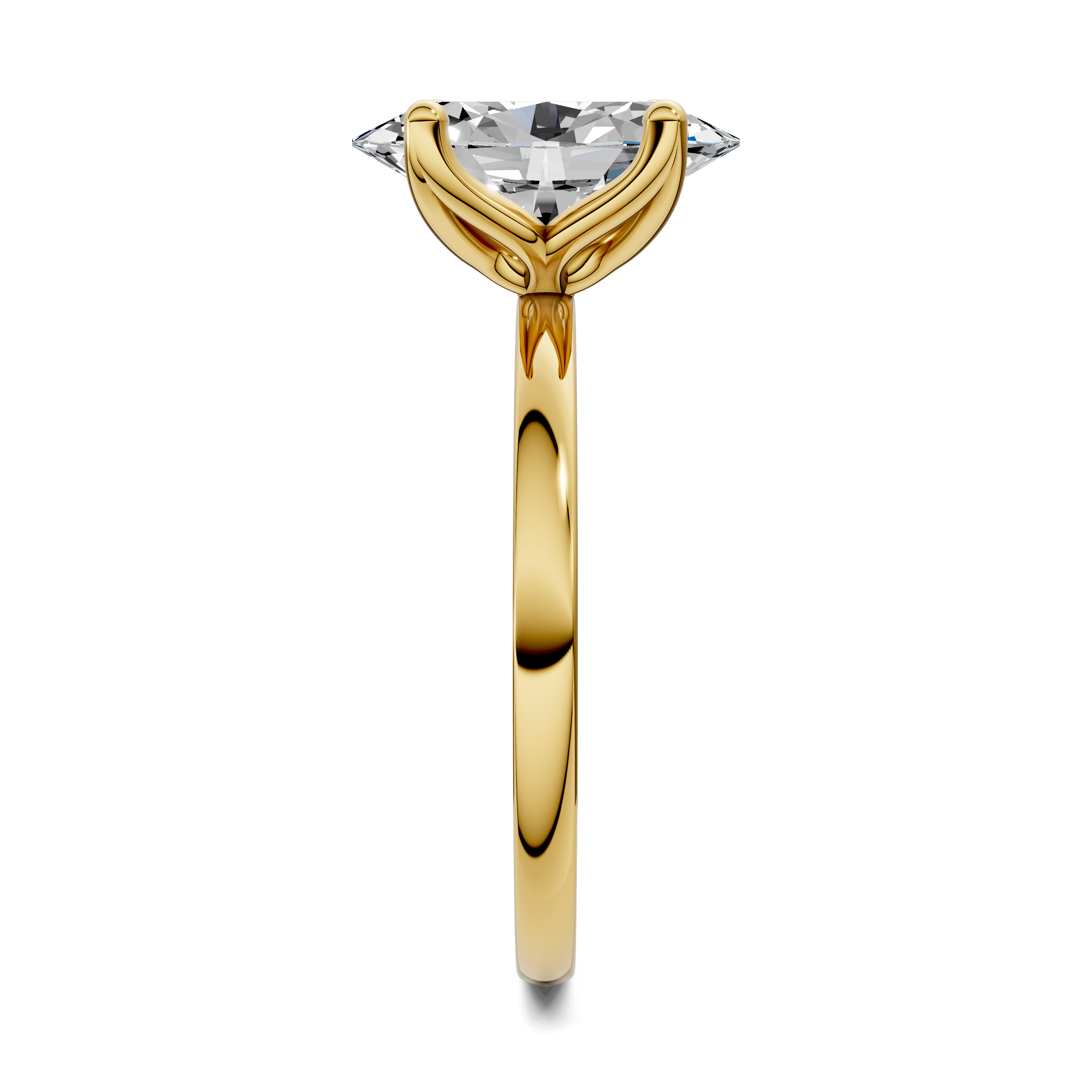 Aris Tulip Basket Solitaire Ring