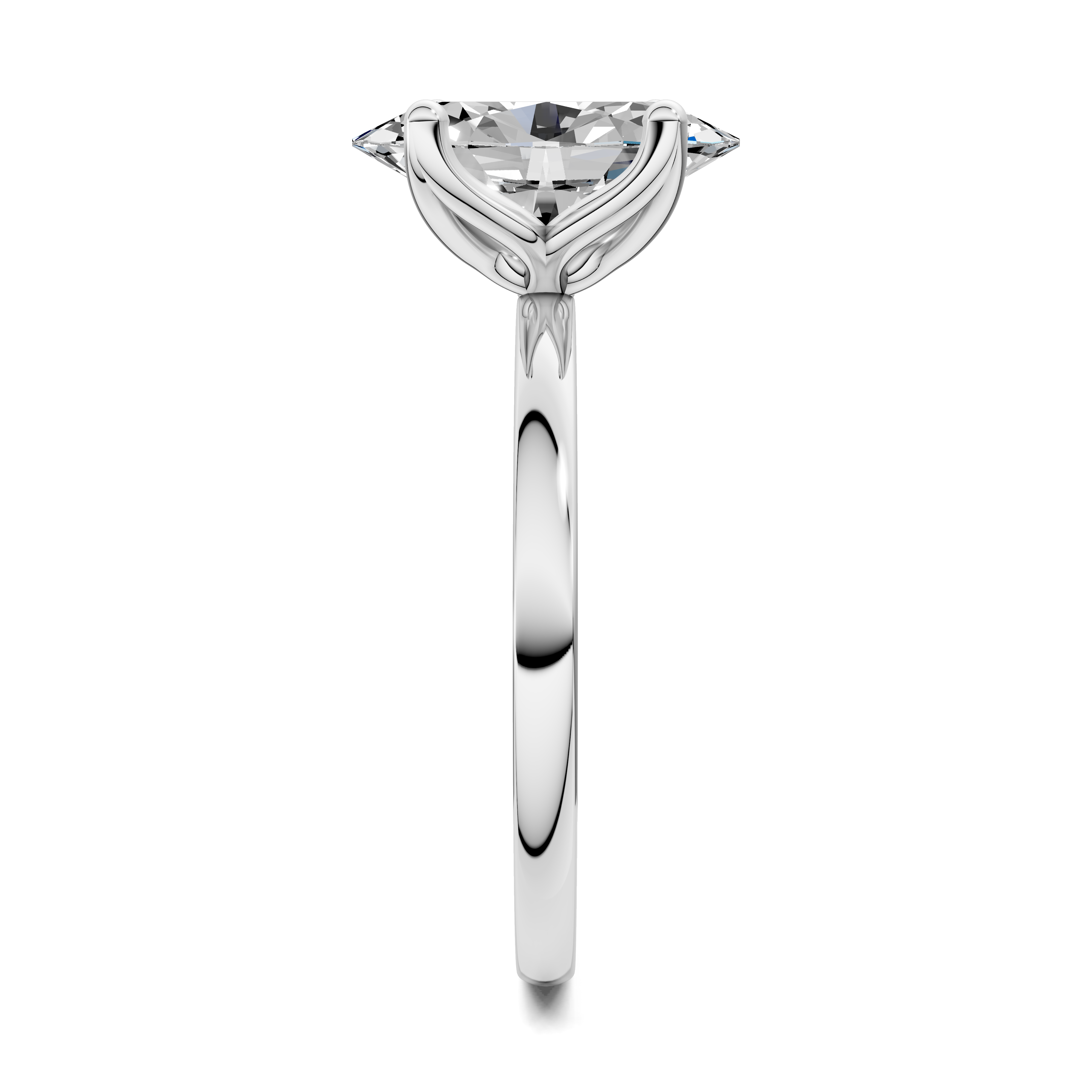 Aris Tulip Basket Solitaire Ring