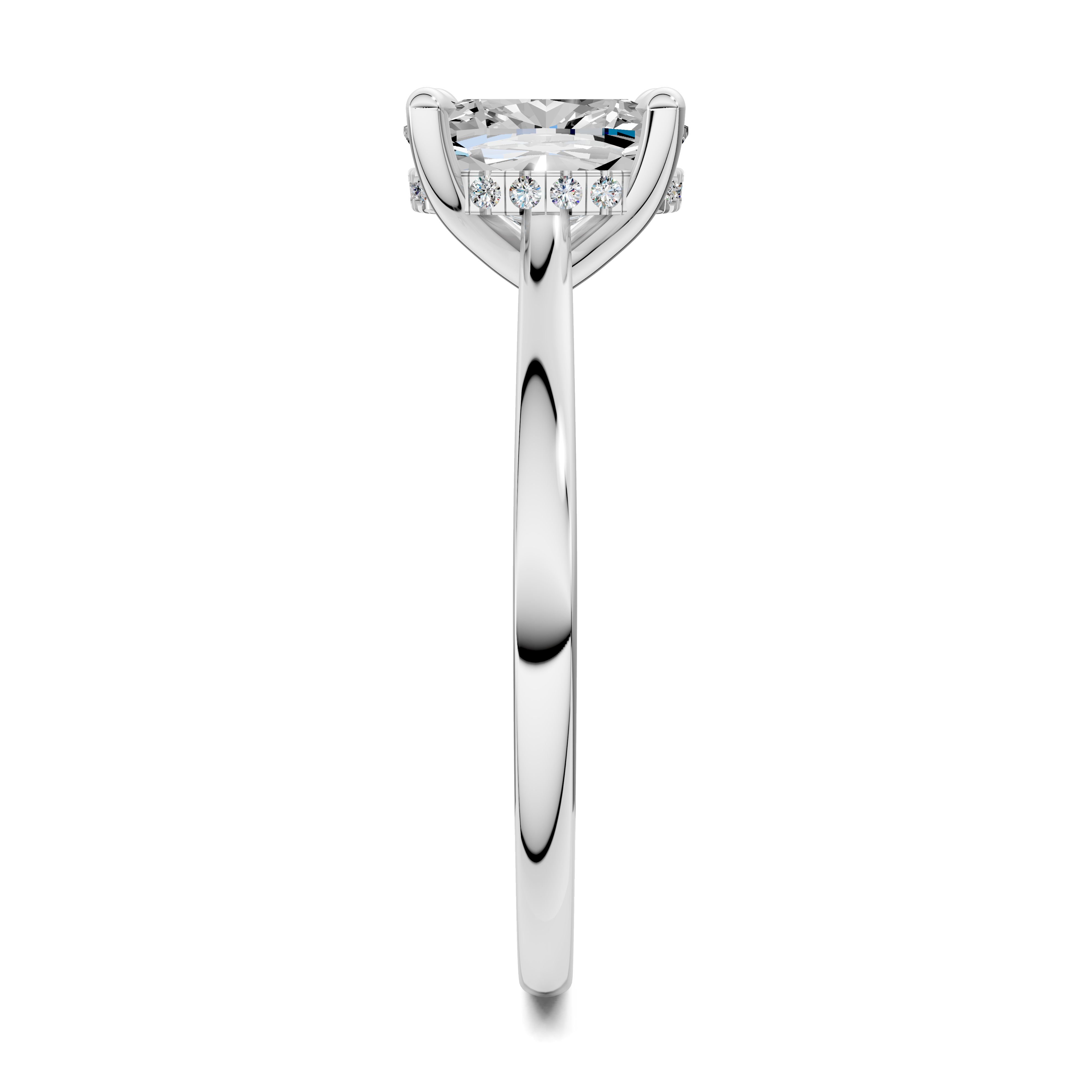 Estella Pavé Bridge Ring