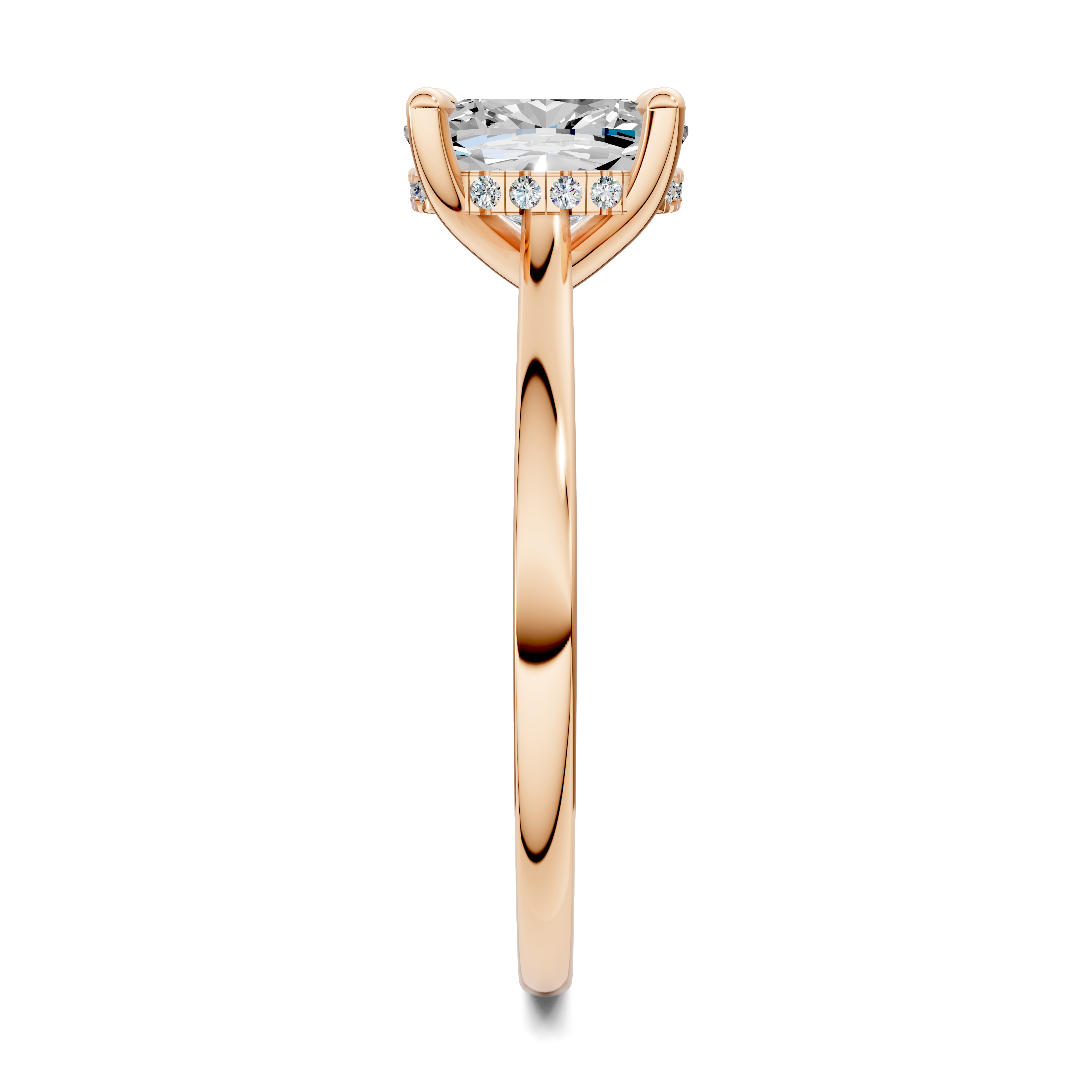 Estella Pavé Bridge Ring
