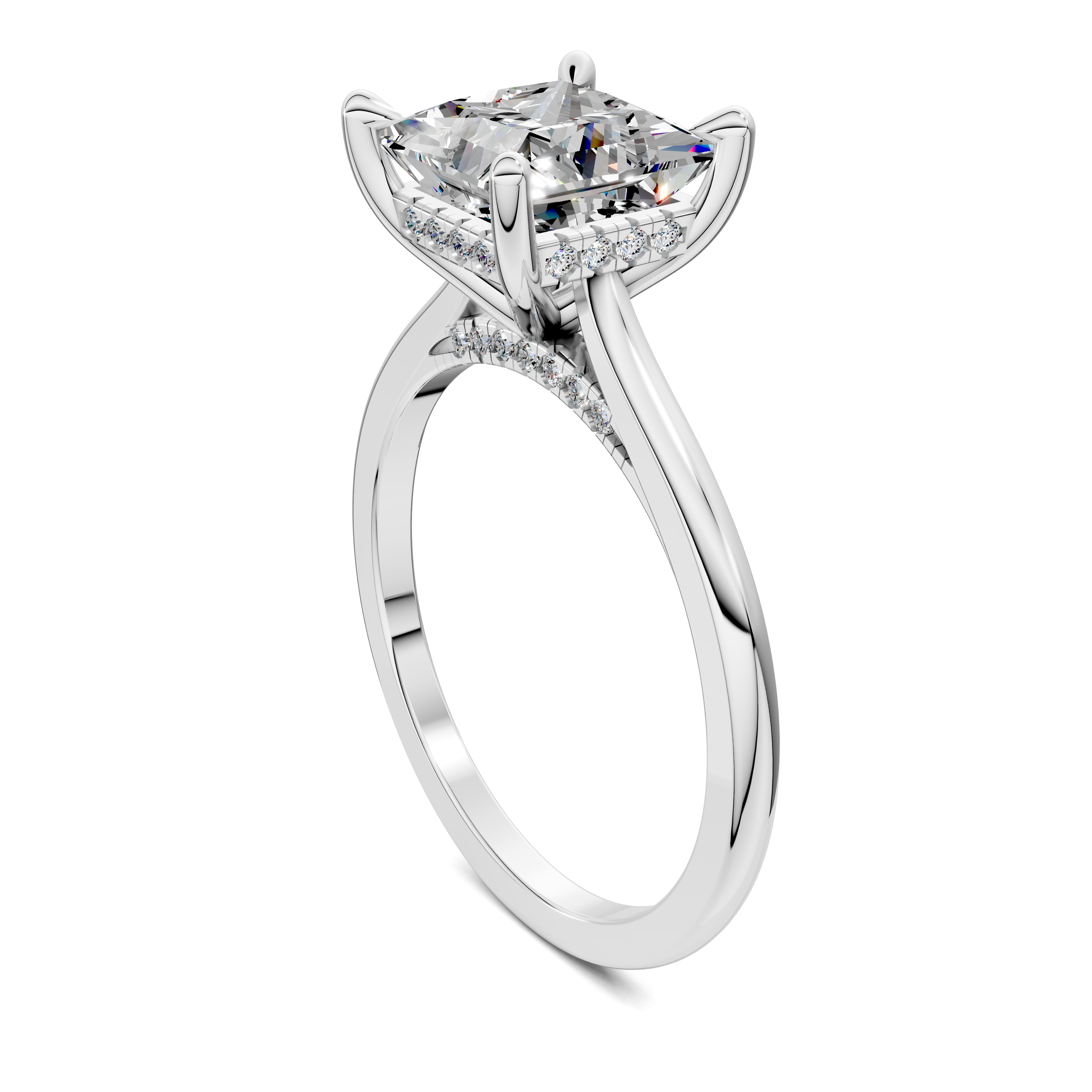 Estella Pavé Bridge Ring
