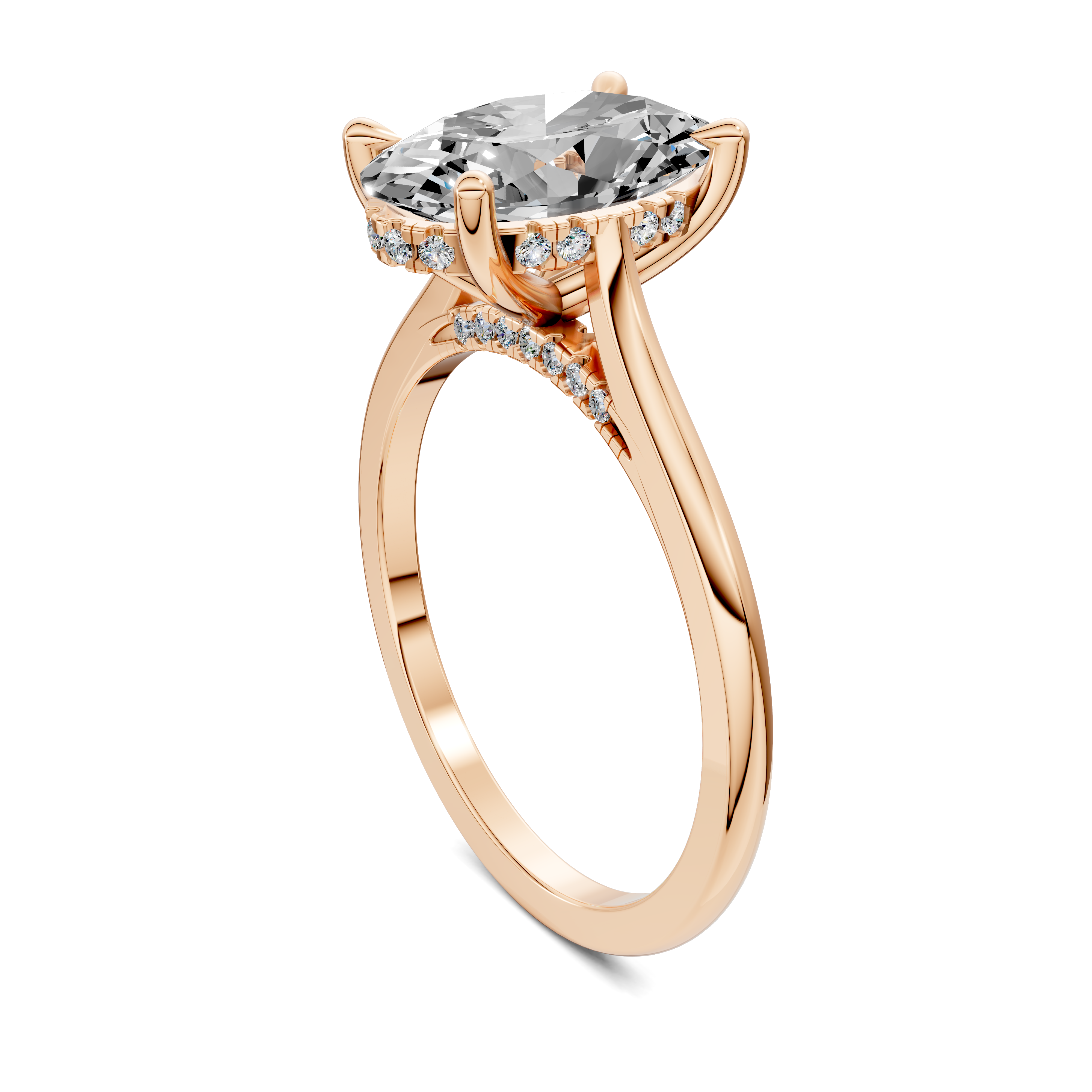 Estella Pavé Bridge Ring