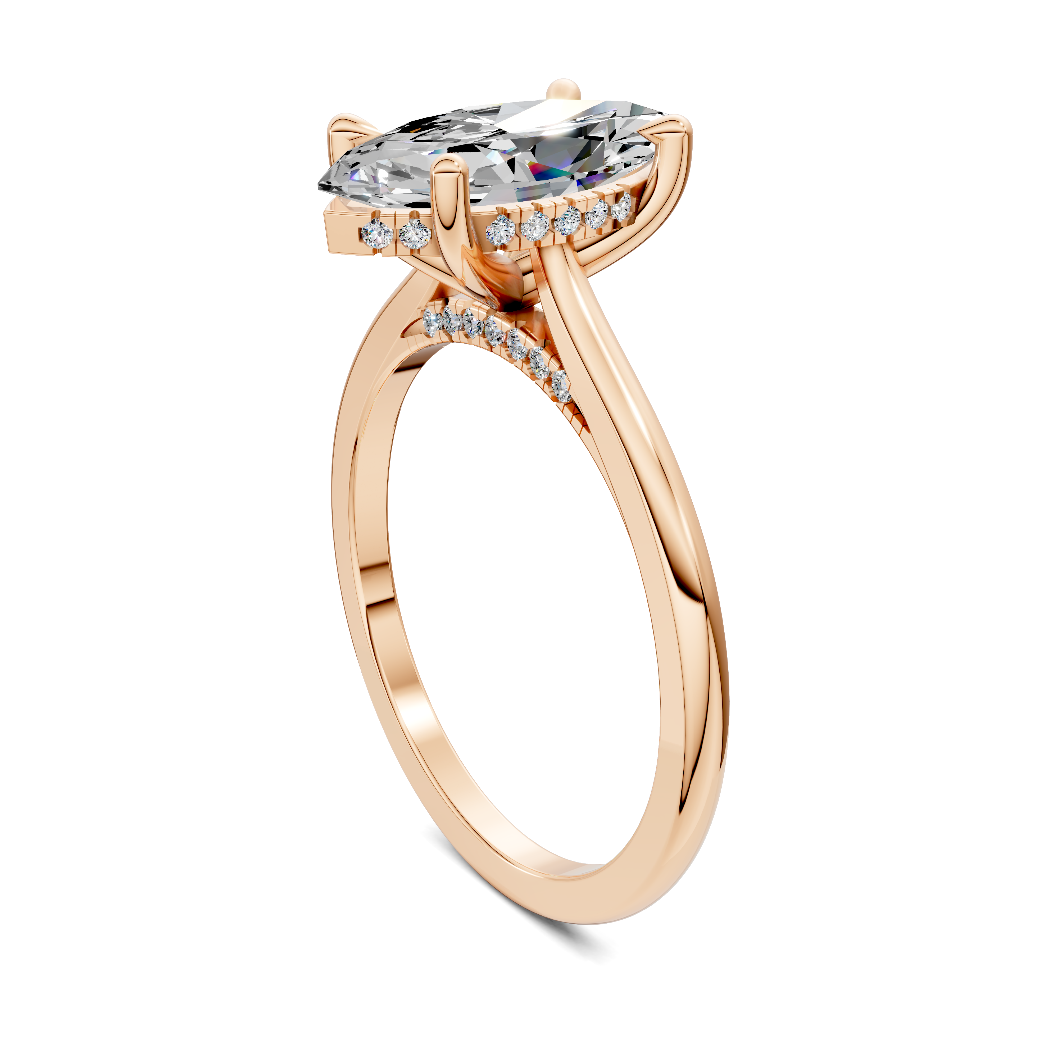 Estella Pavé Bridge Ring
