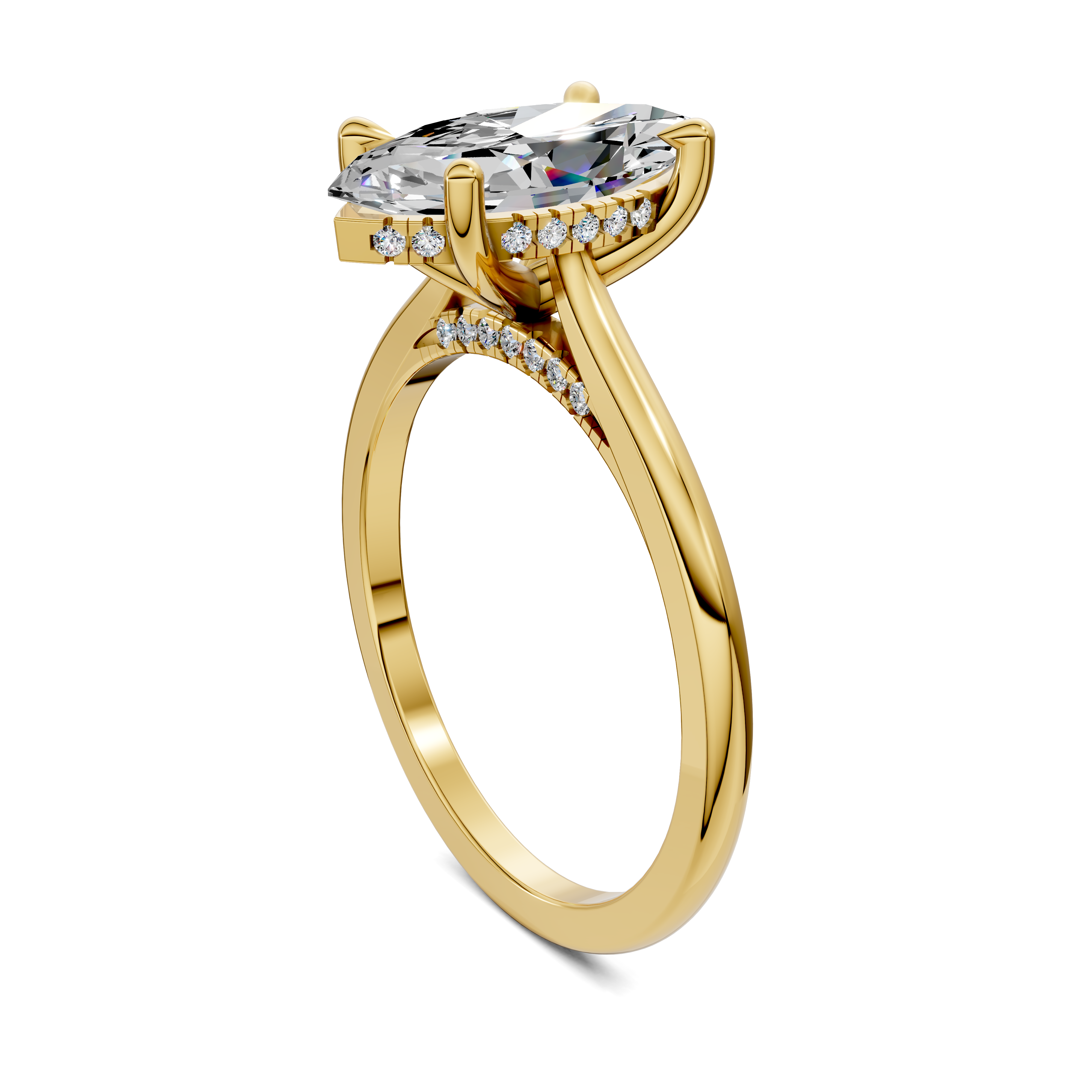 Estella Pavé Bridge Ring