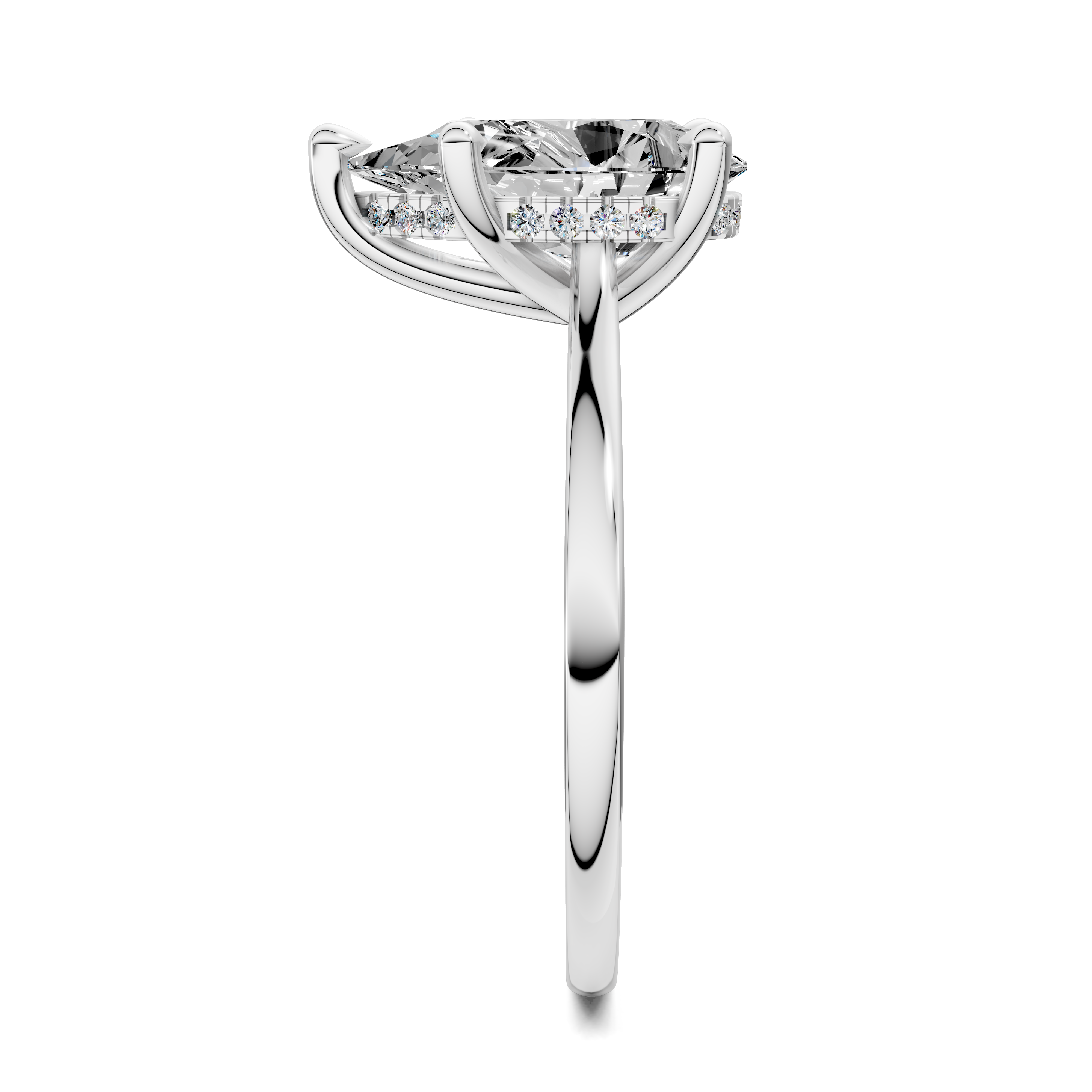 Estella Pavé Bridge Ring
