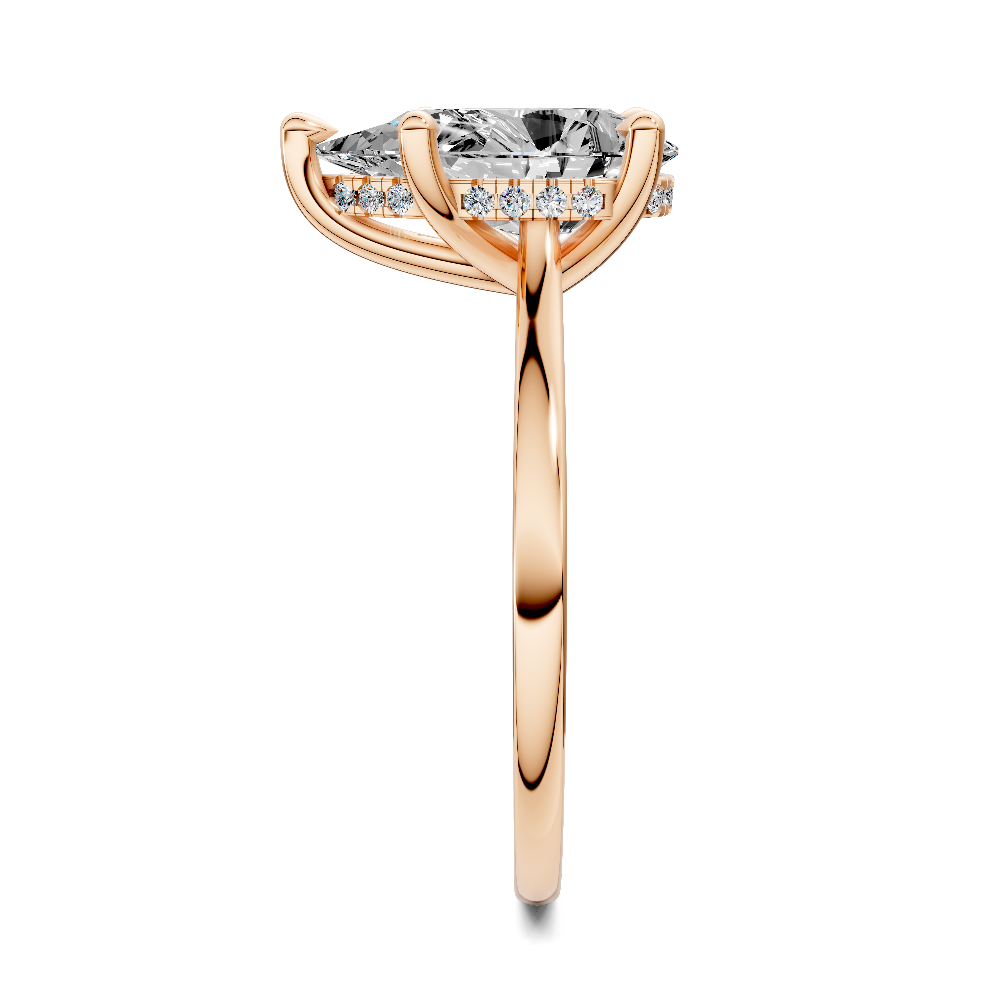 Estella Pavé Bridge Ring