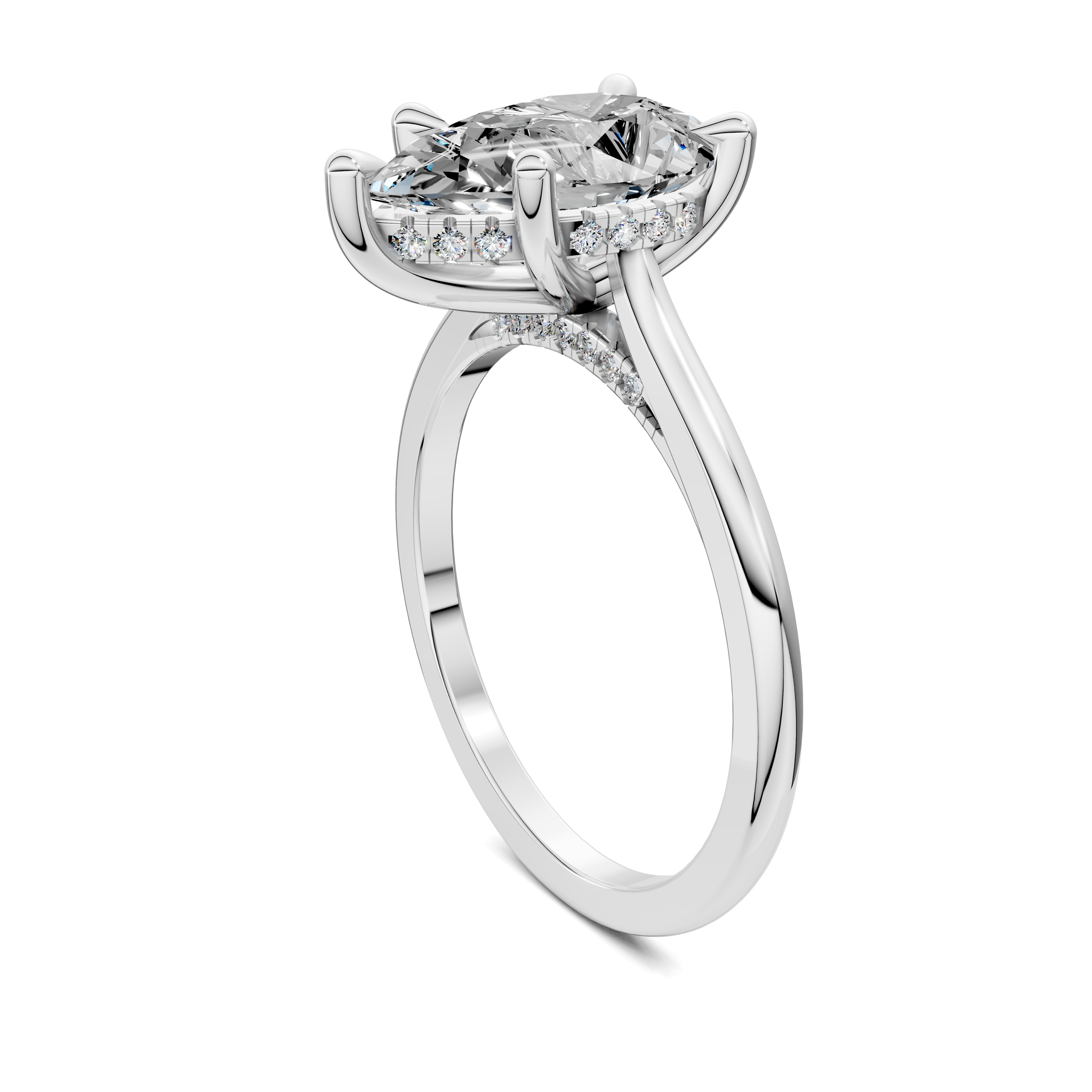 Estella Pavé Bridge Ring