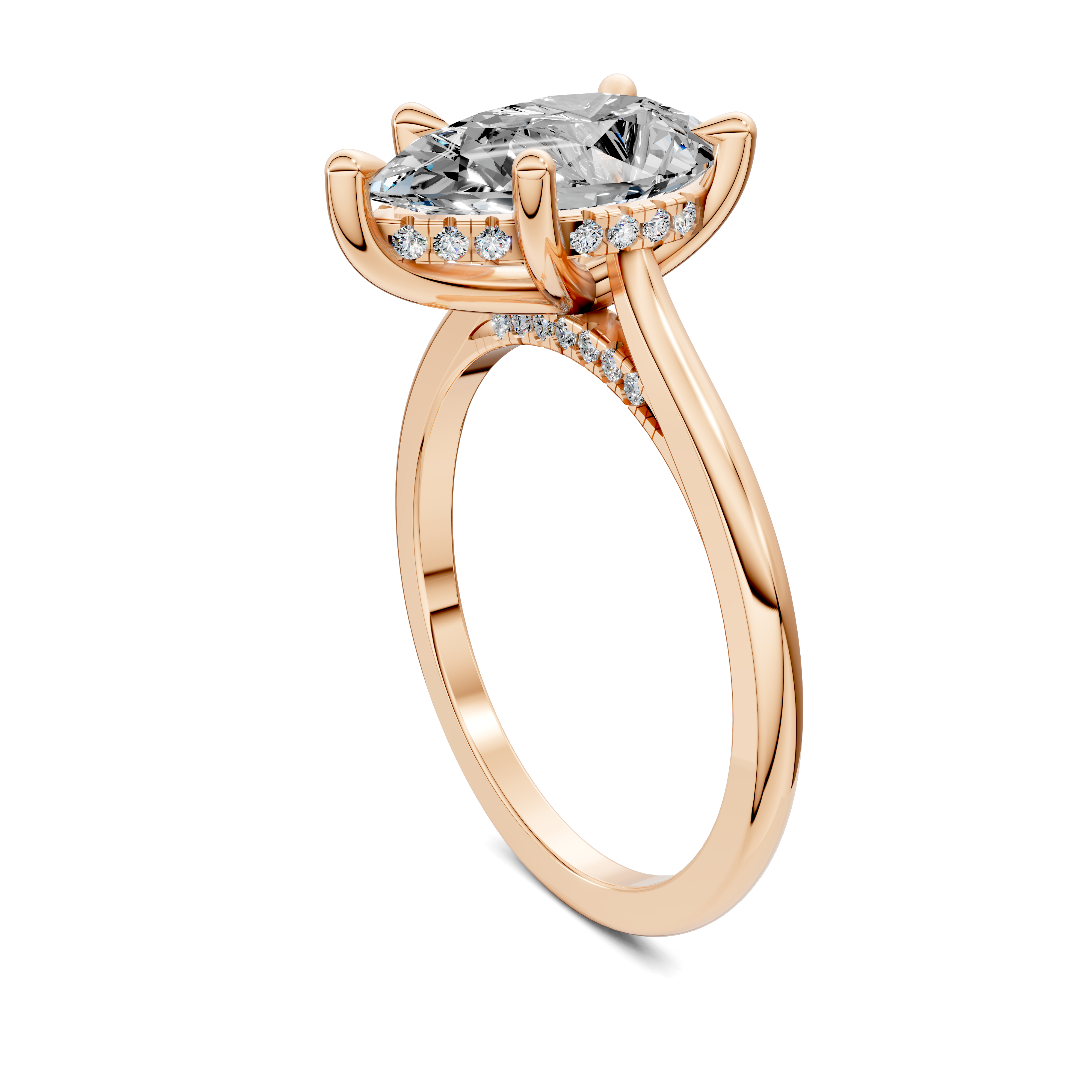 Estella Pavé Bridge Ring