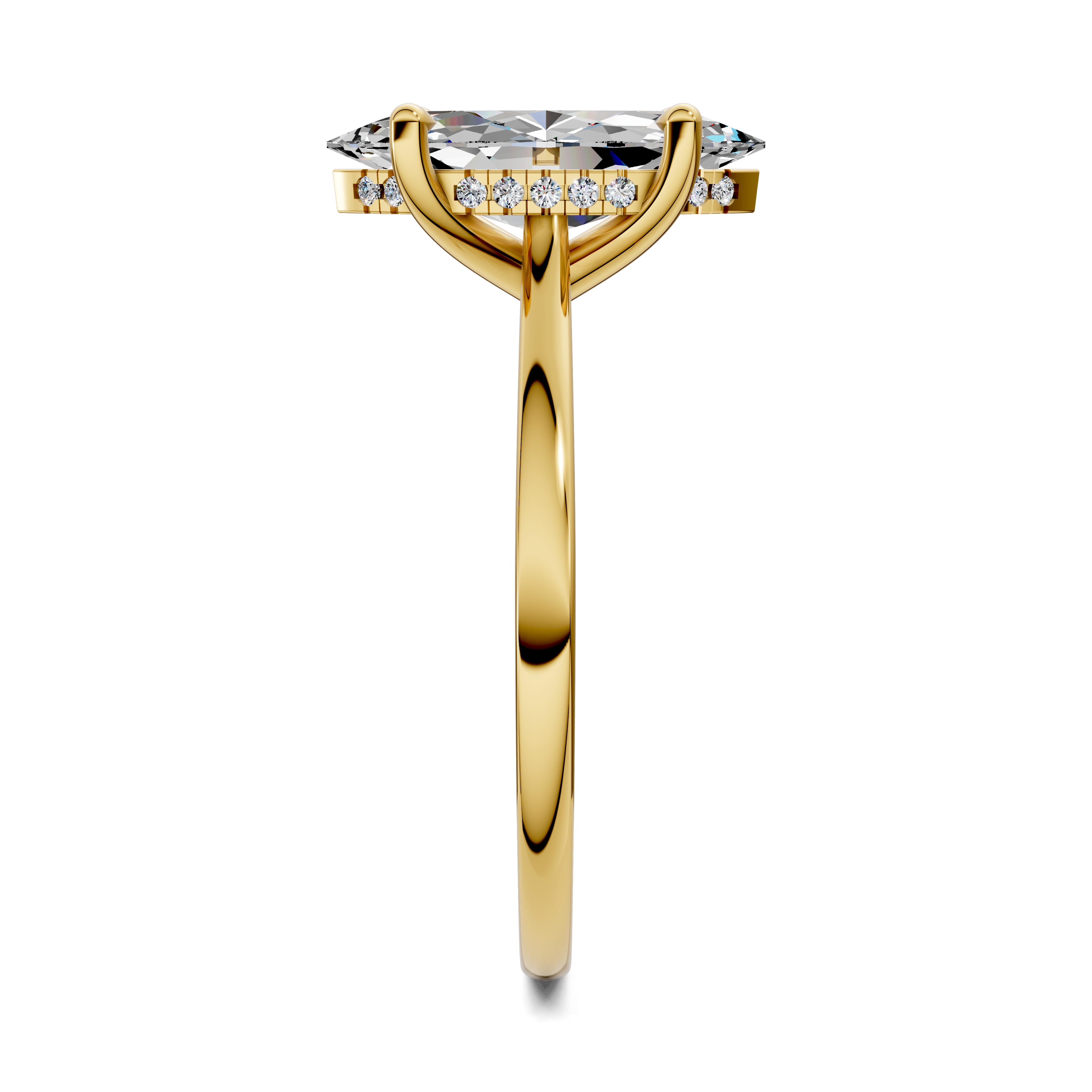 Estella Pavé Bridge Ring