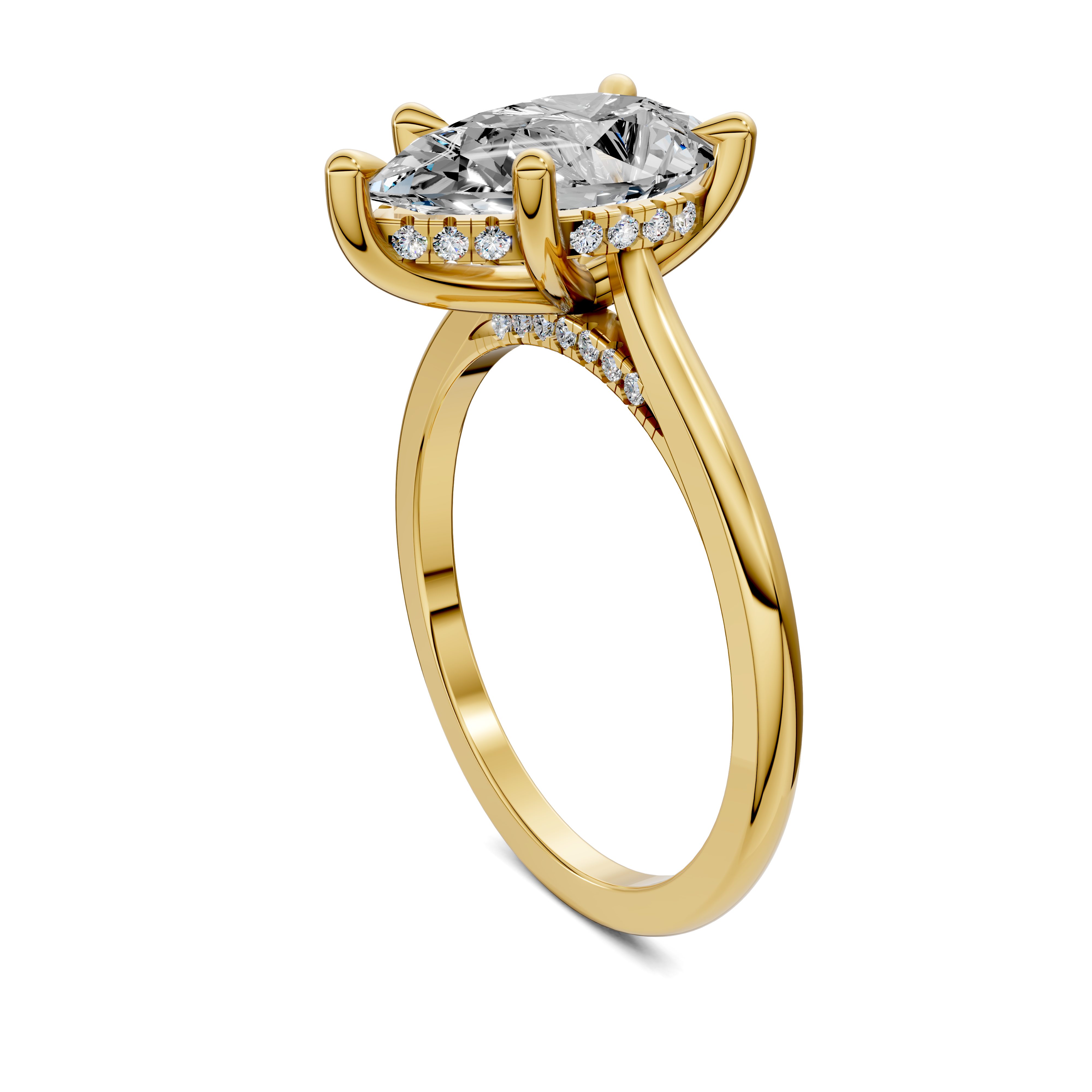 Estella Pavé Bridge Ring