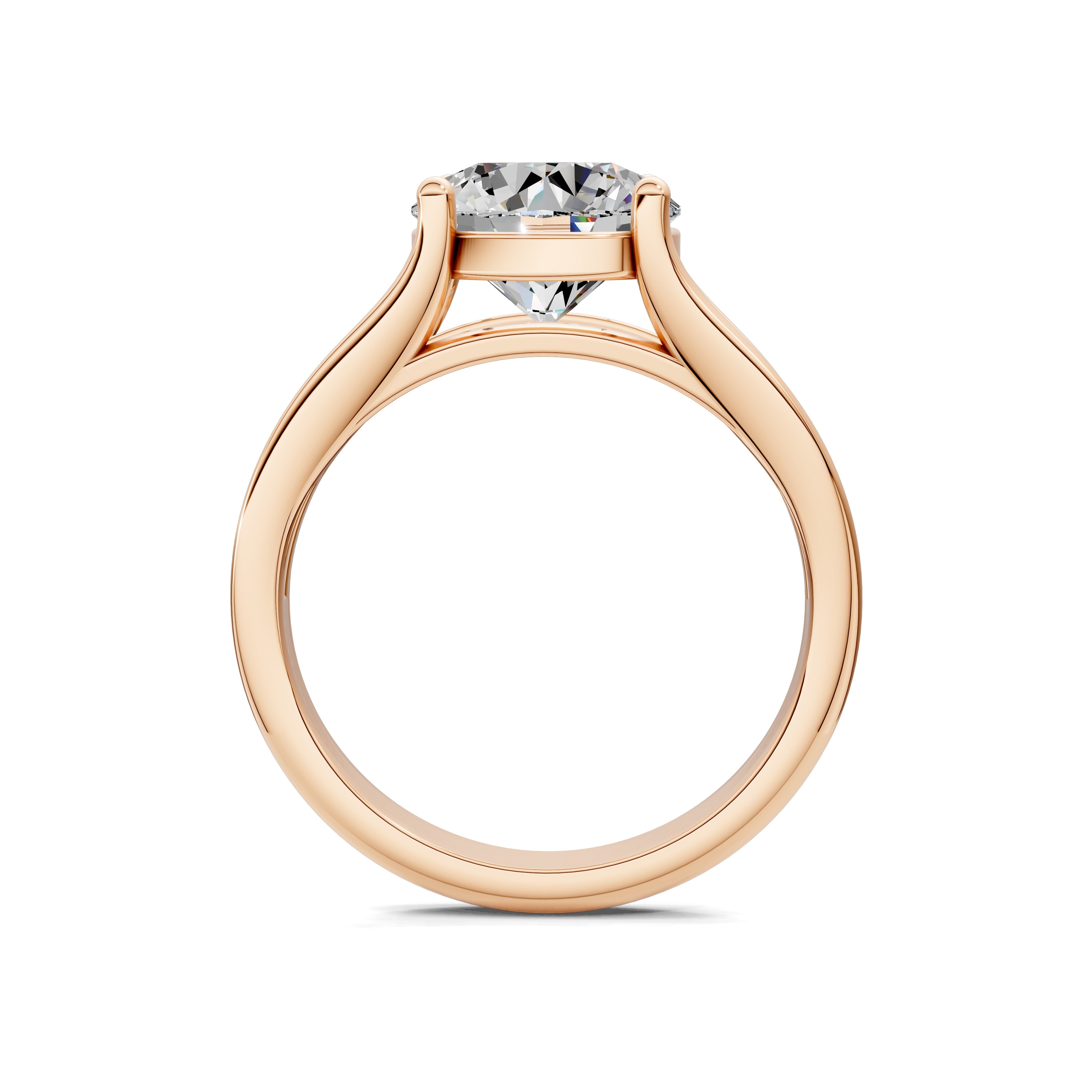 Aurora Split-Shank Solitaire Ring