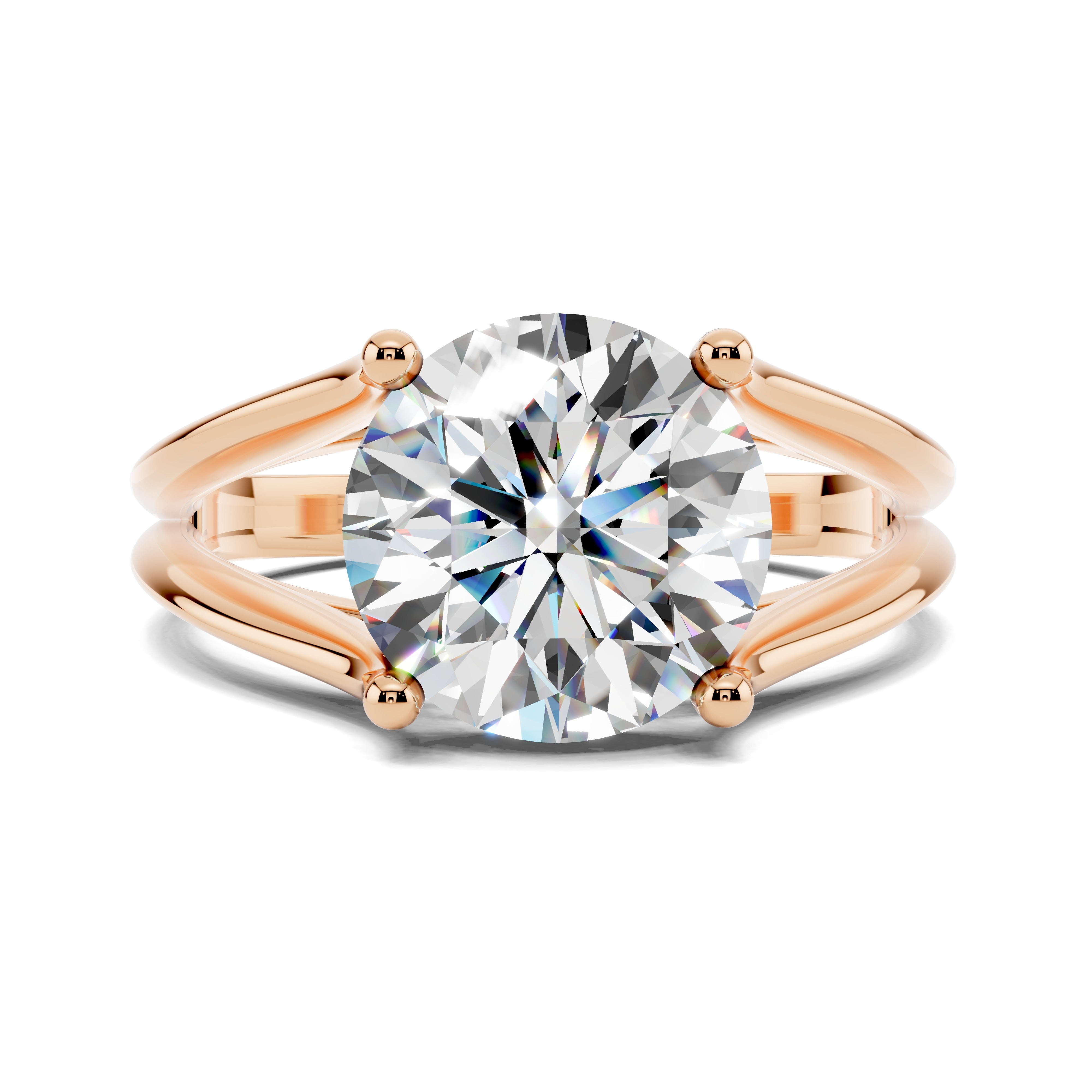 Aurora Split-Shank Solitaire Ring