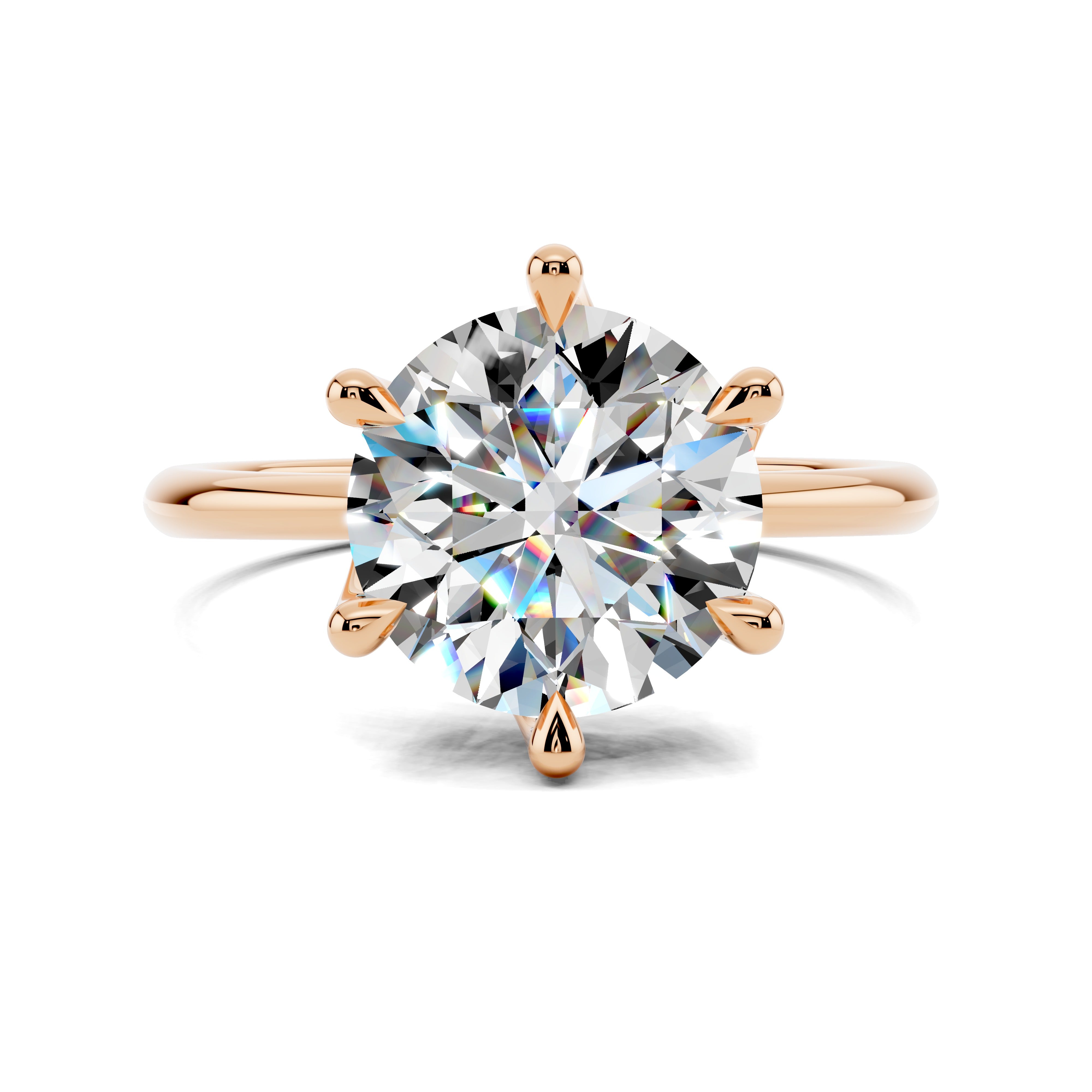 Zenith Six-Prong Solitaire Diamond Ring