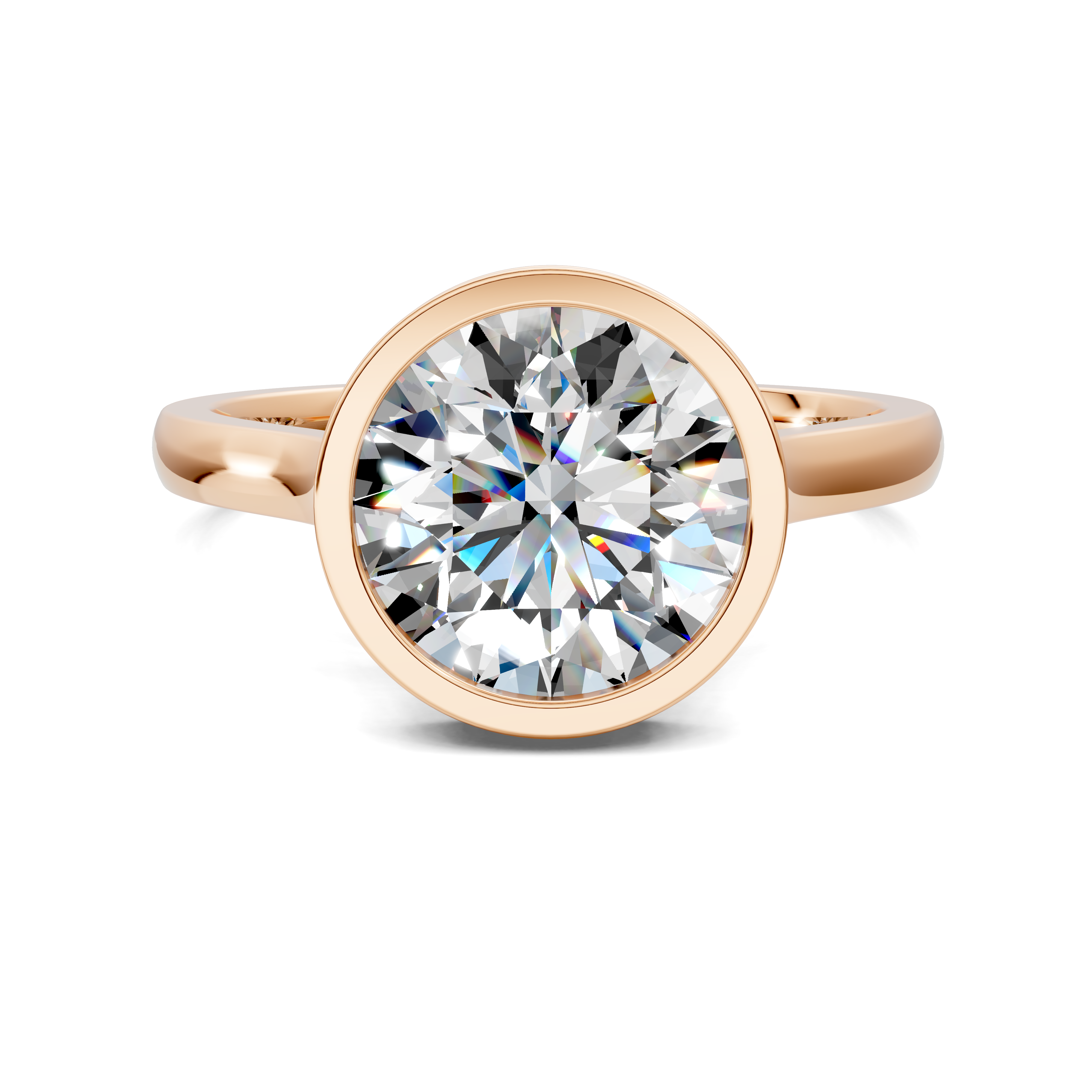 Artemis Bezel Hidden Halo Ring