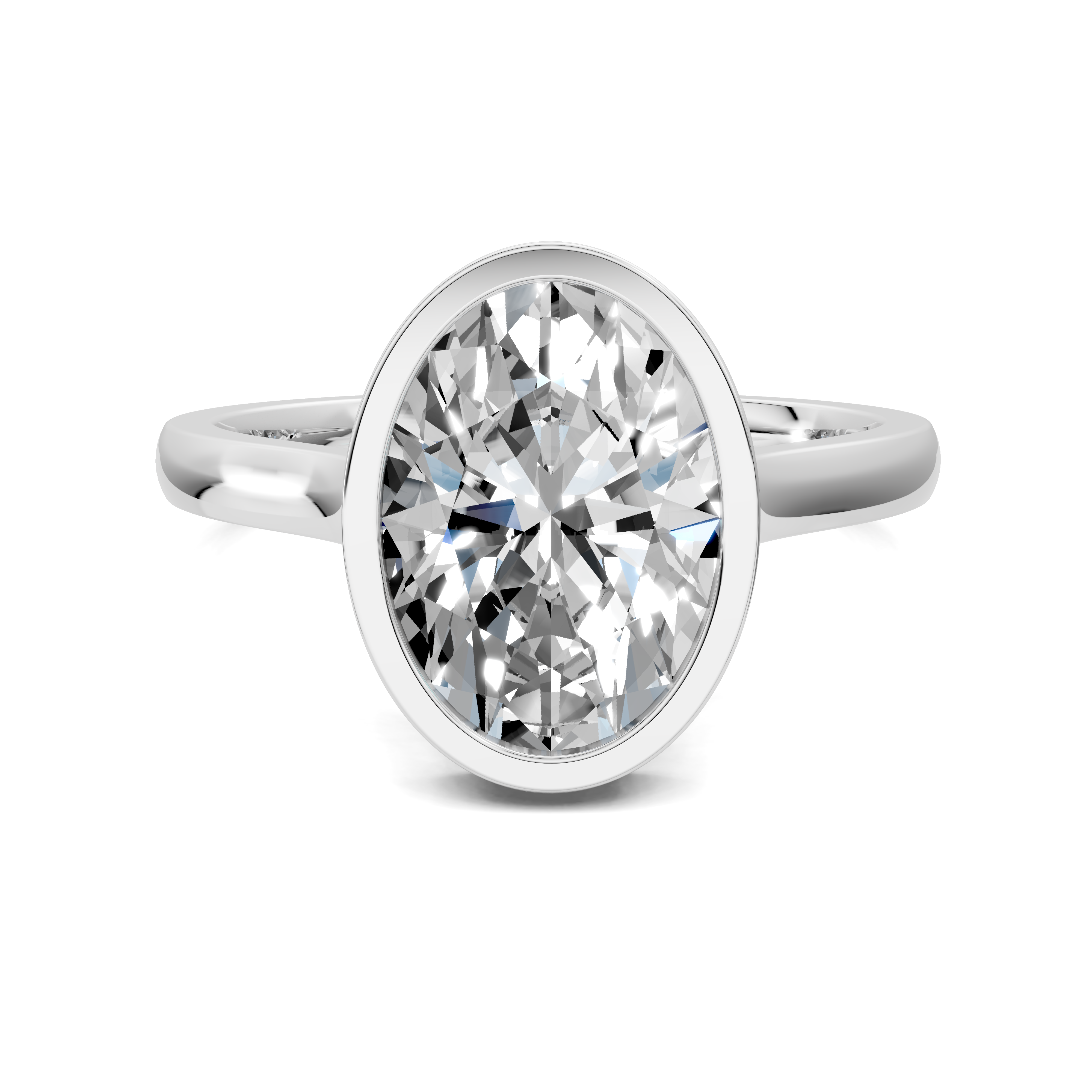 Artemis Bezel Hidden Halo Ring