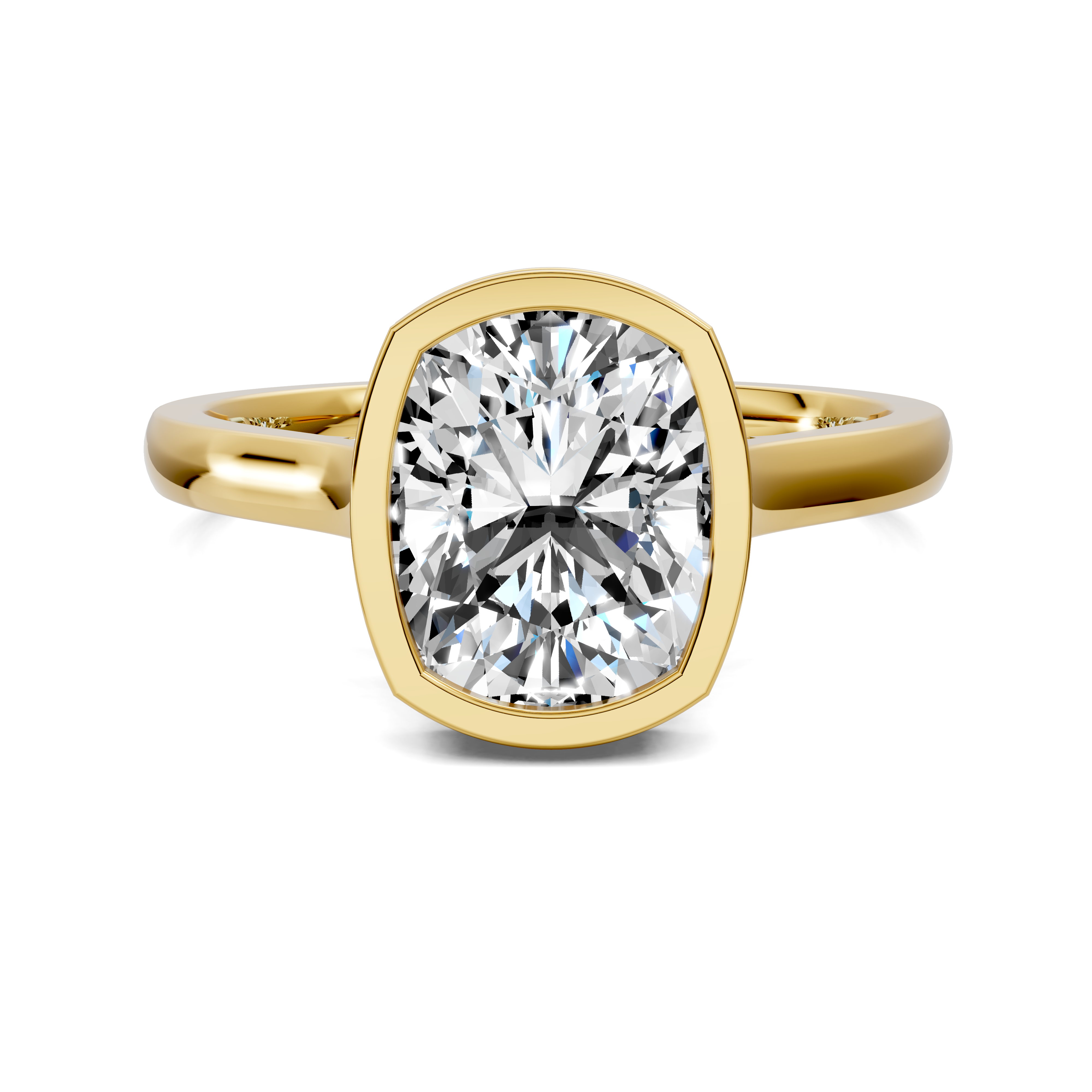 Artemis Bezel Hidden Halo Ring