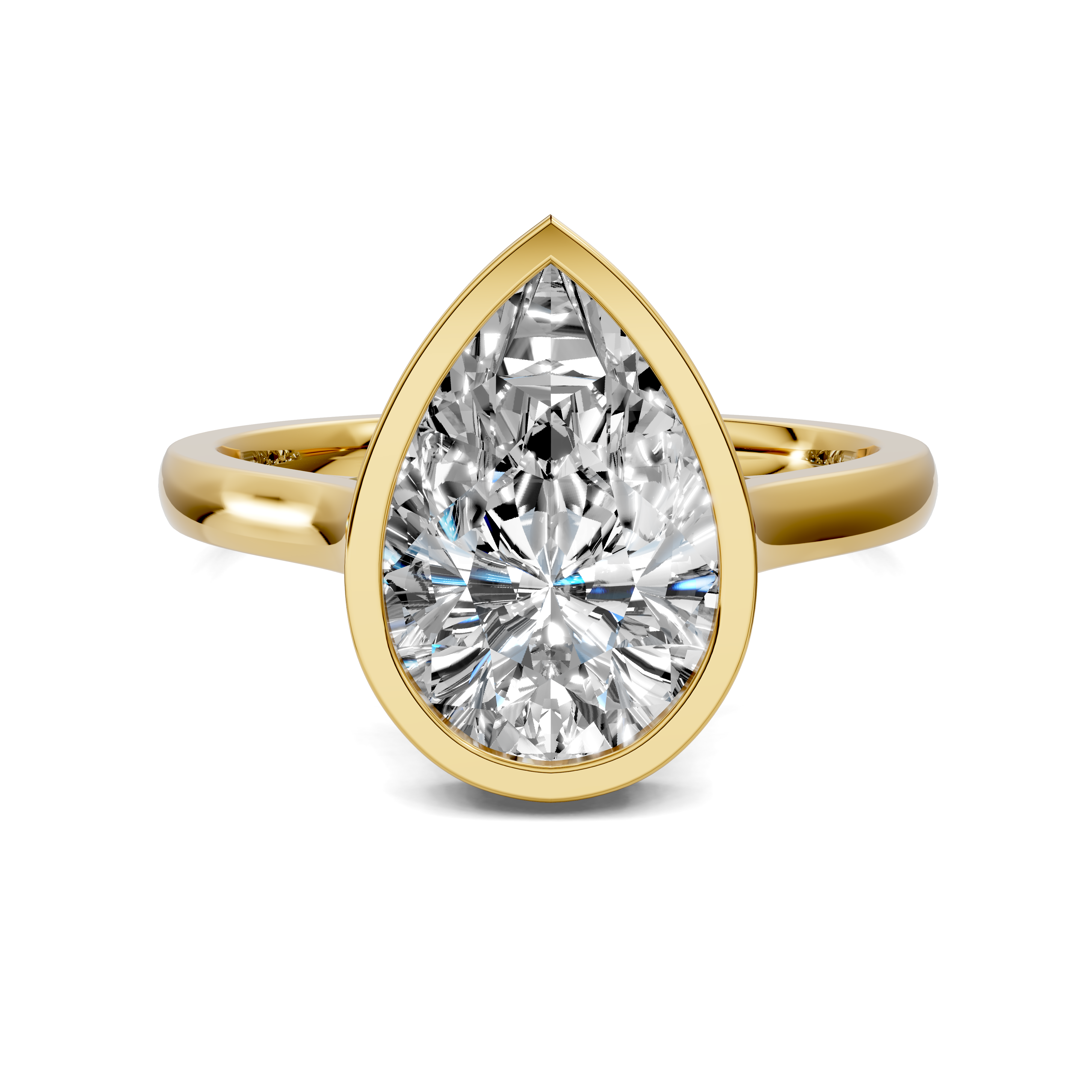 Artemis Bezel Hidden Halo Ring