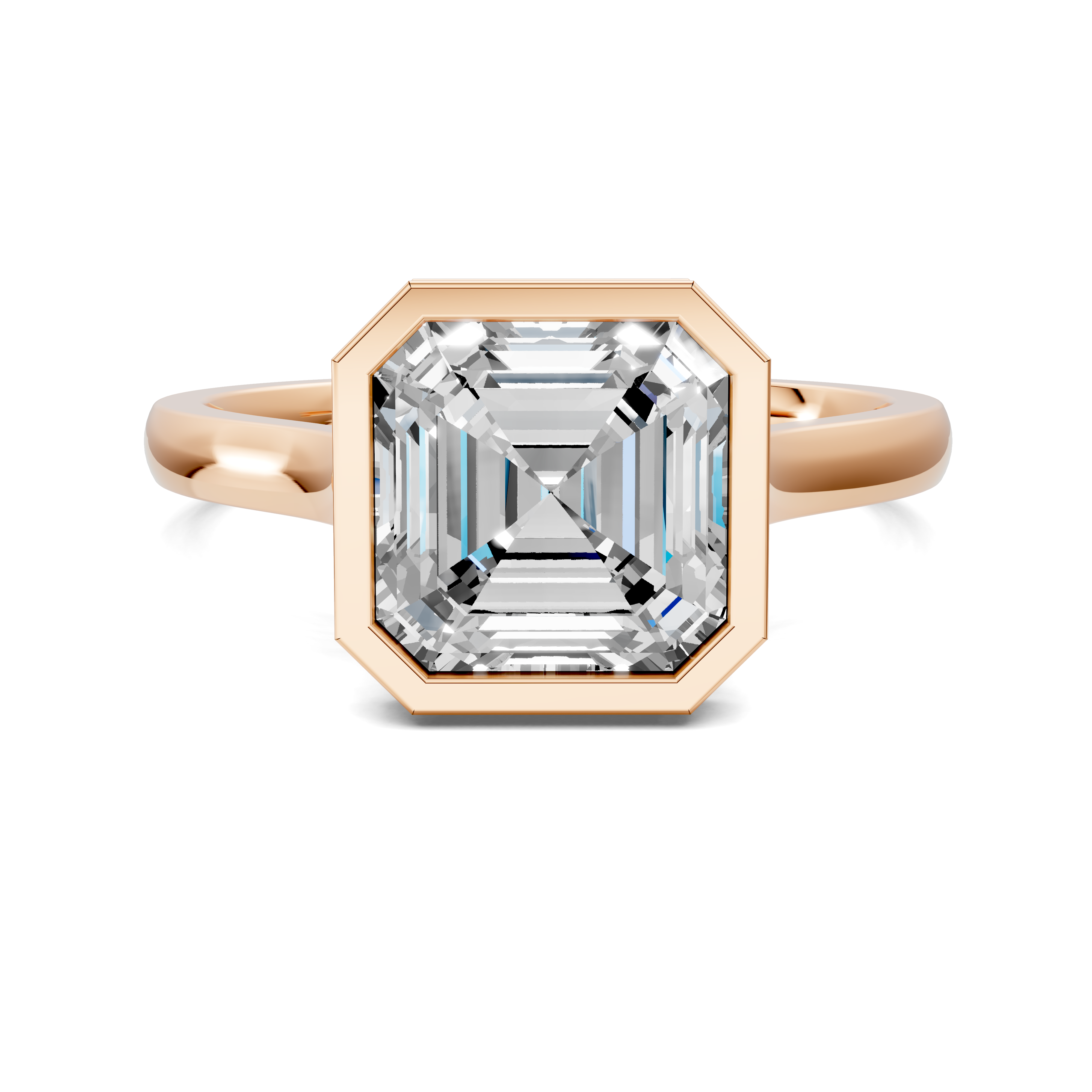 Artemis Bezel Hidden Halo Ring