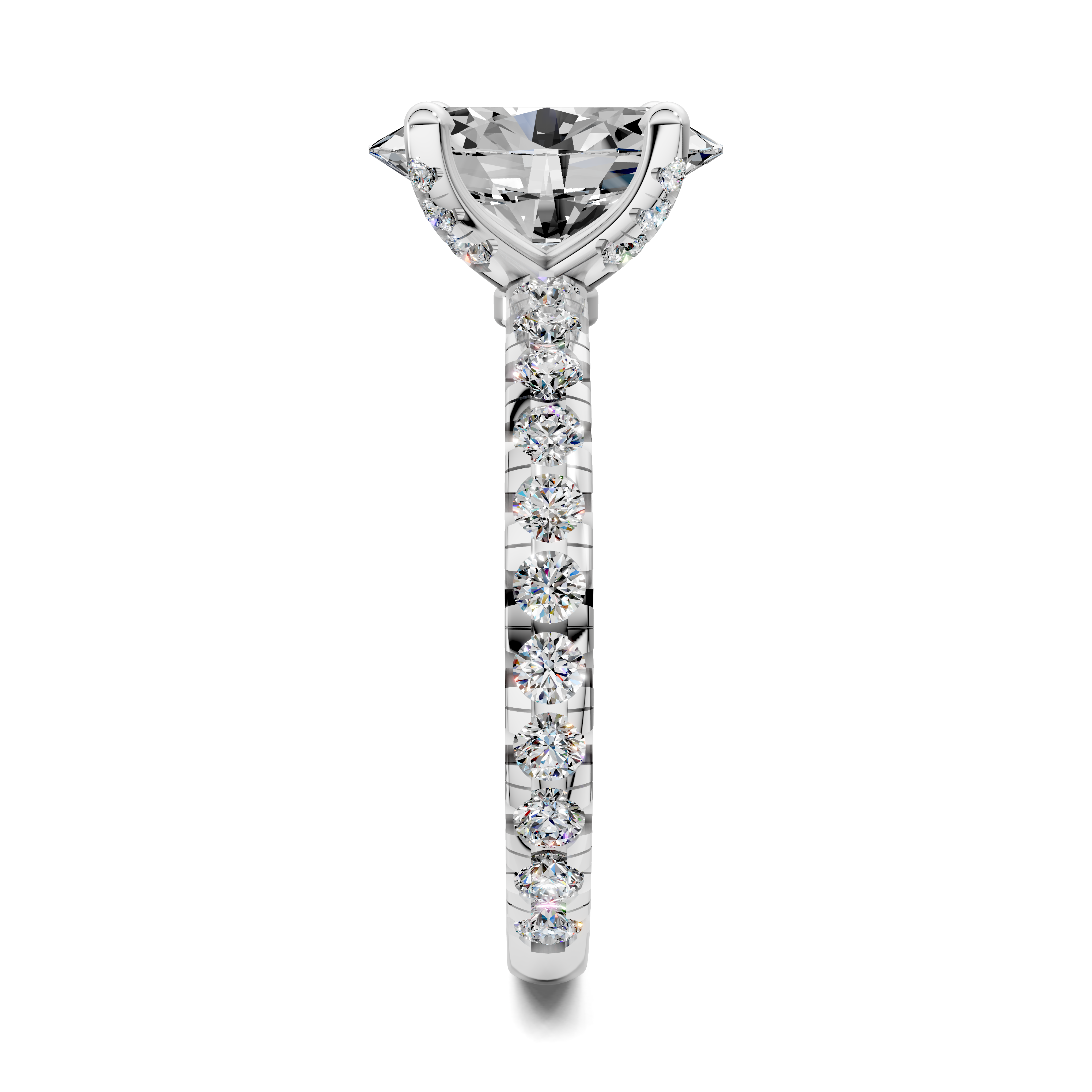 Alisha Oval Claw Accent Ring
