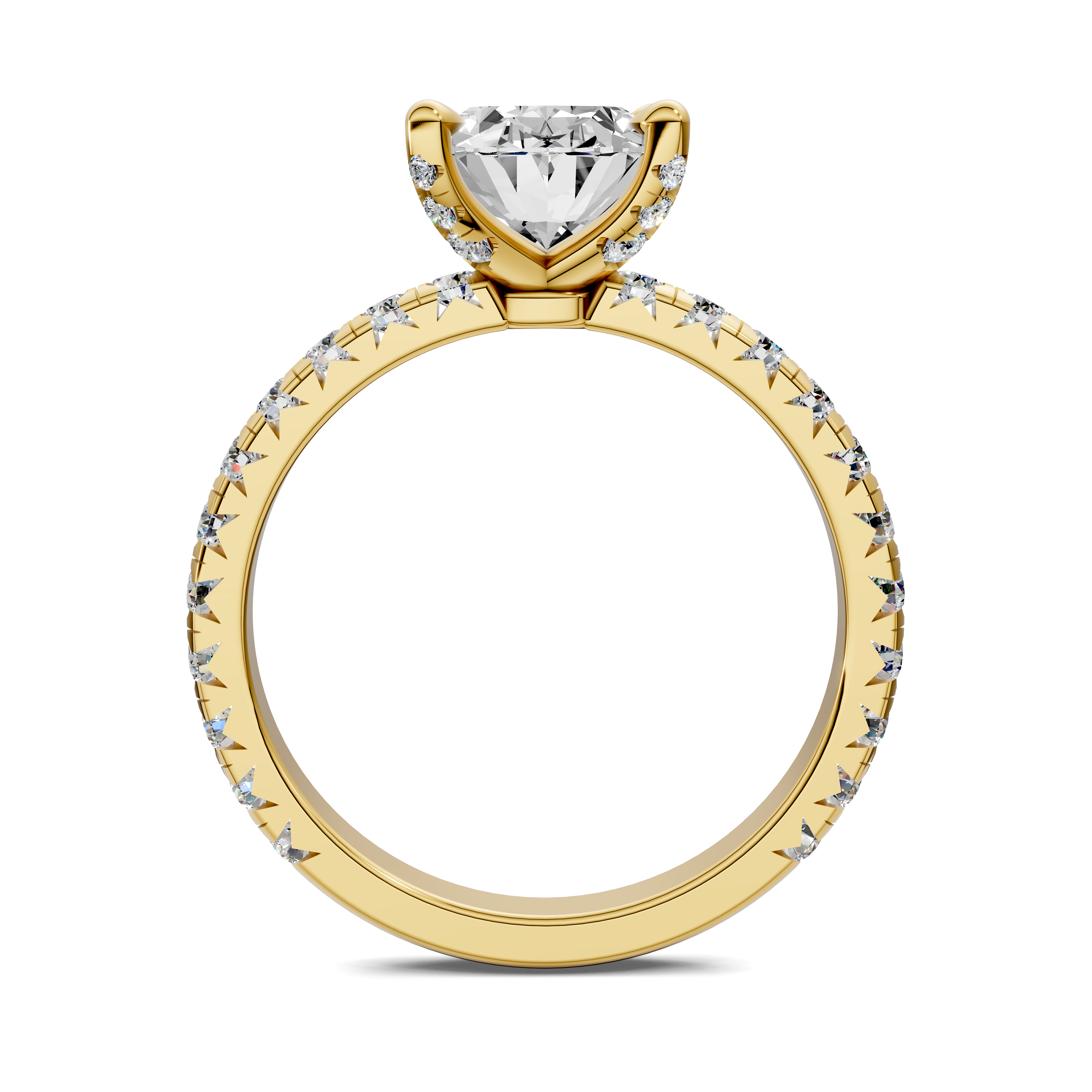 Alisha Oval Claw Accent Ring