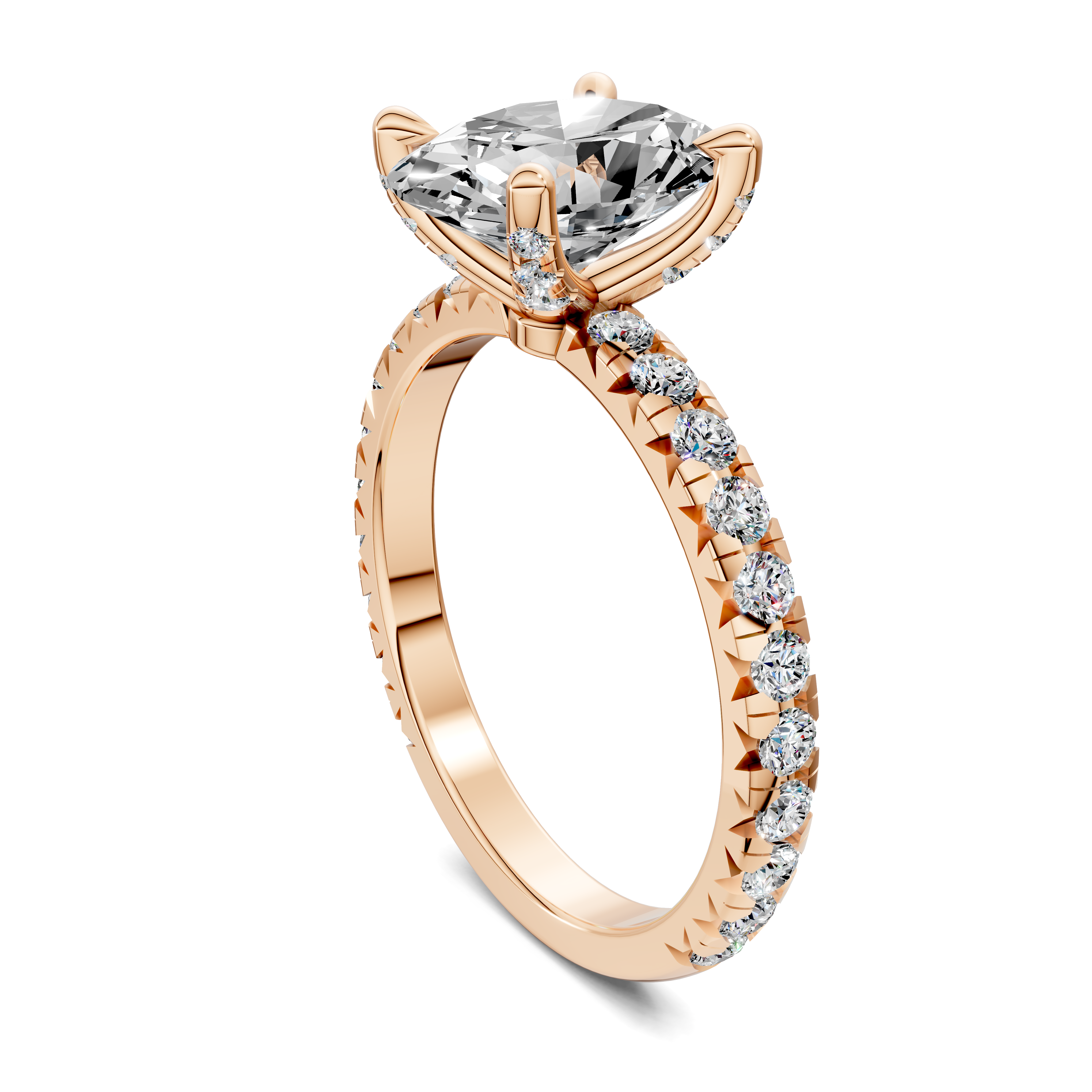 Alisha Oval Claw Accent Ring