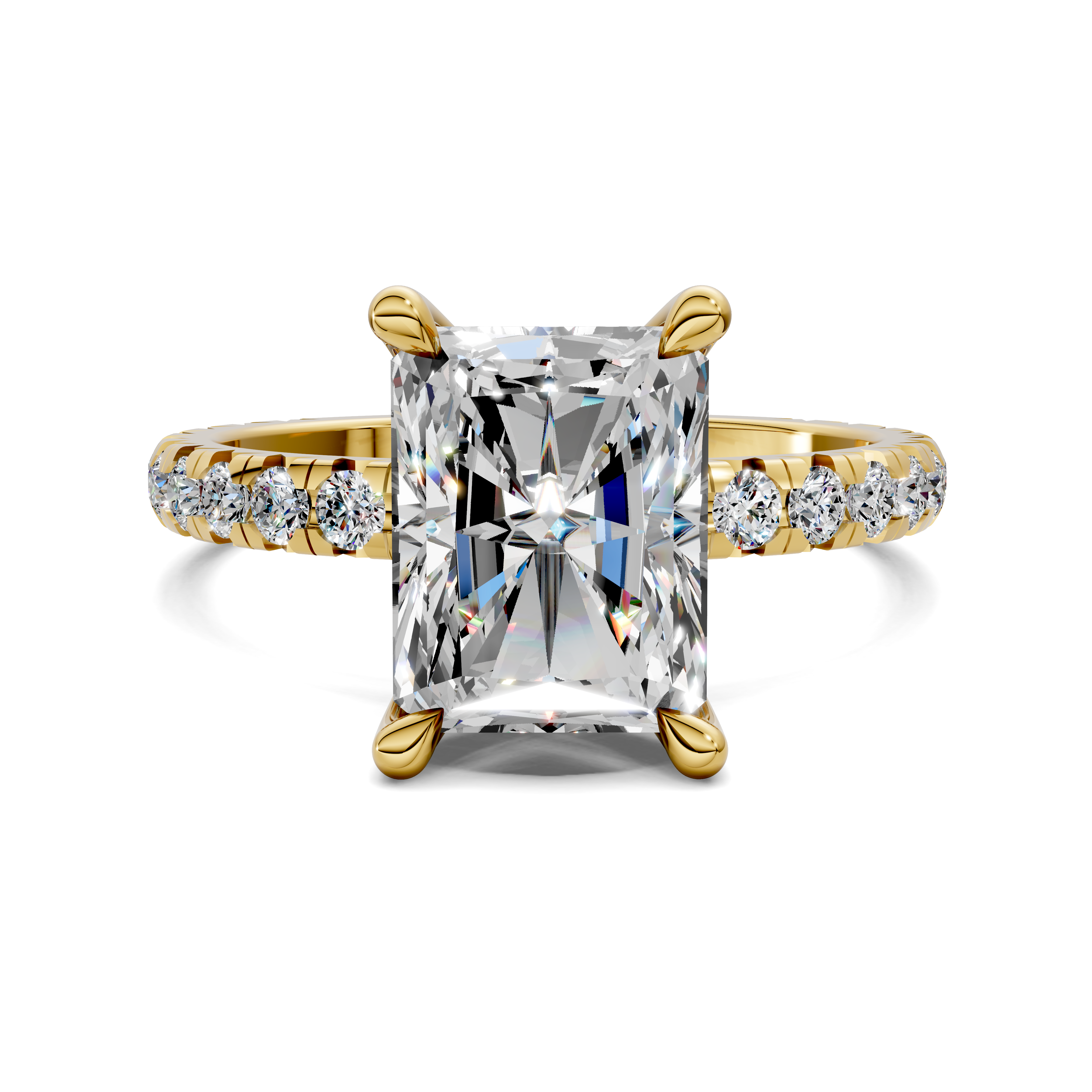 Daphne Radiant Claw Accent Ring
