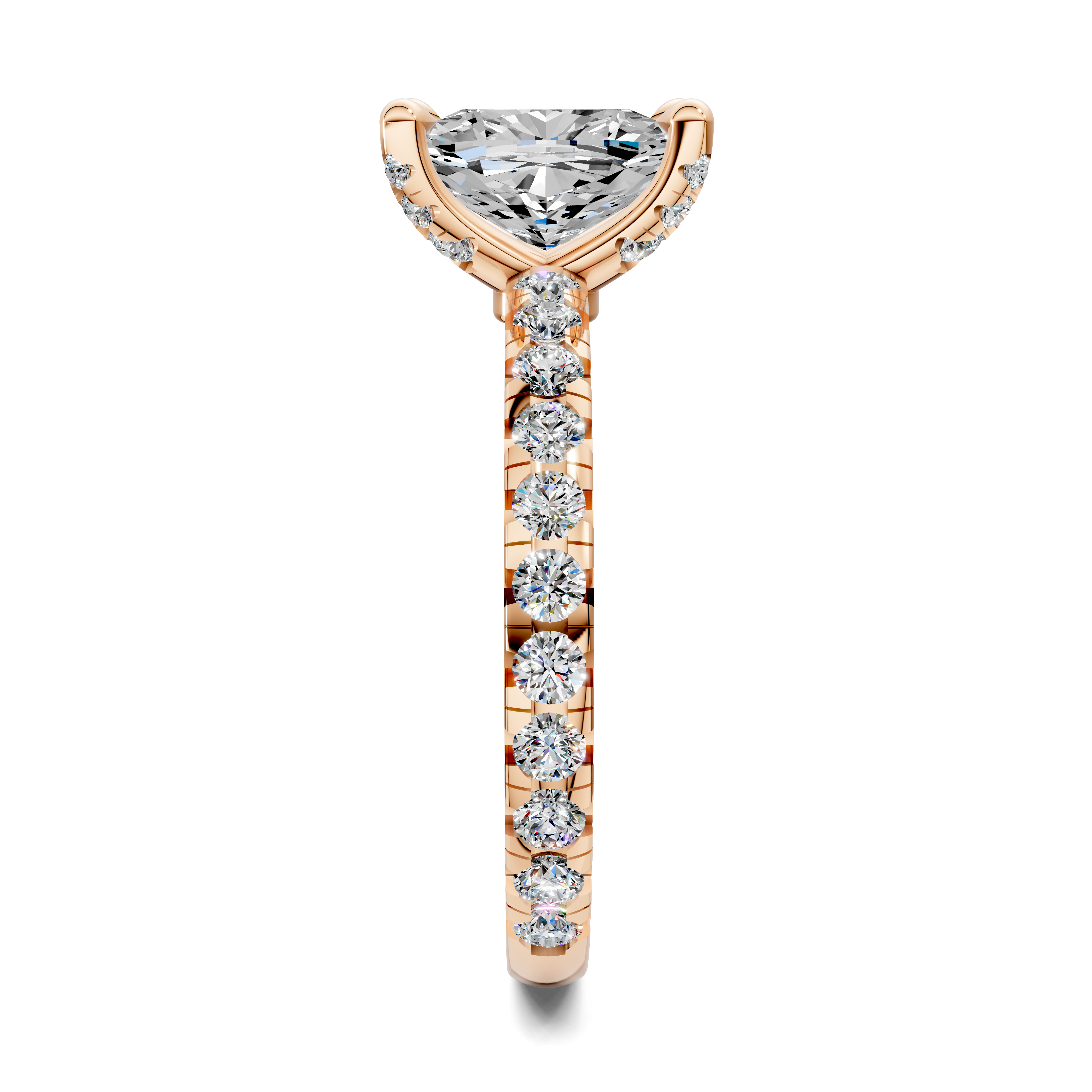 Edwina Cushion Claw Accent Ring