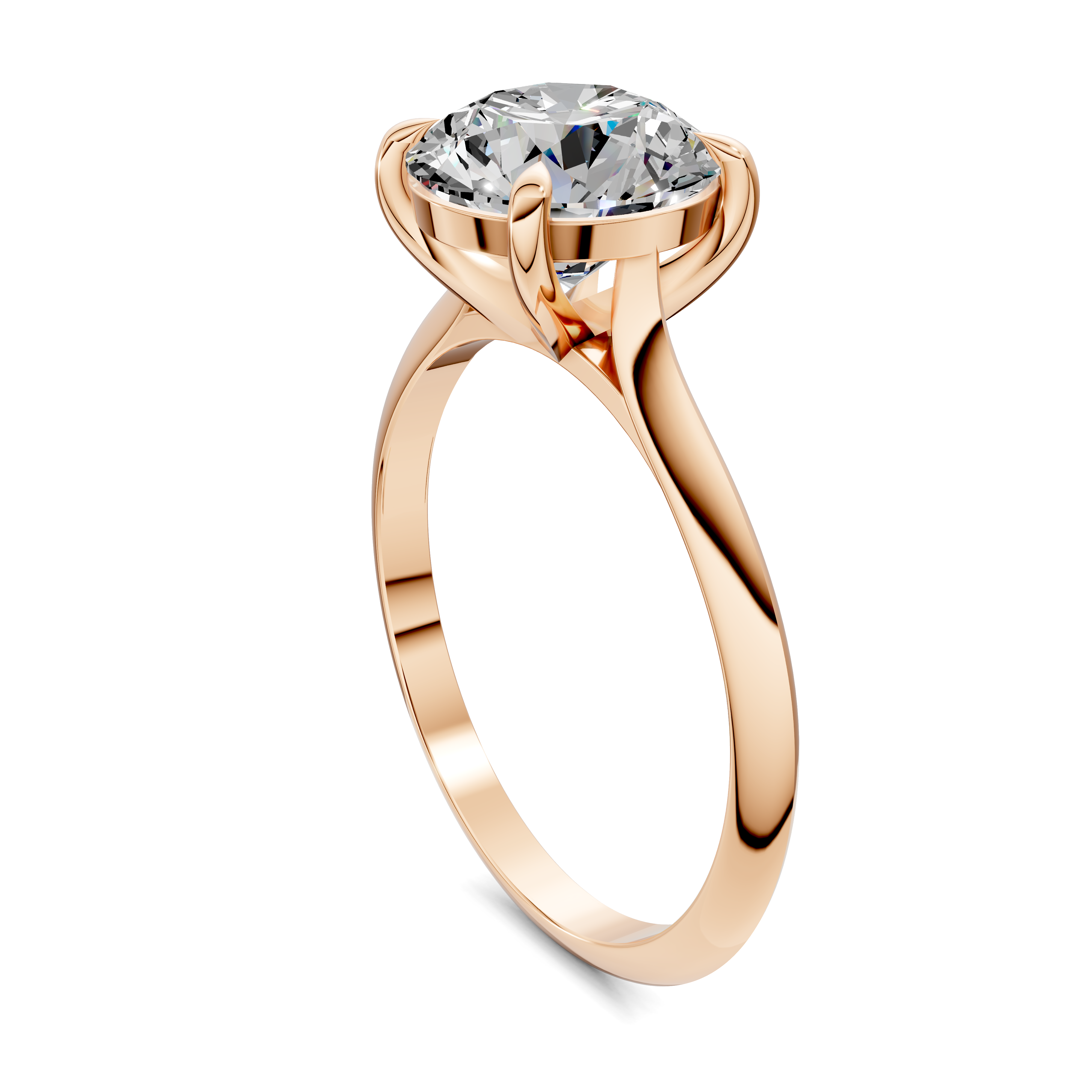 Lila Solitaire Ring