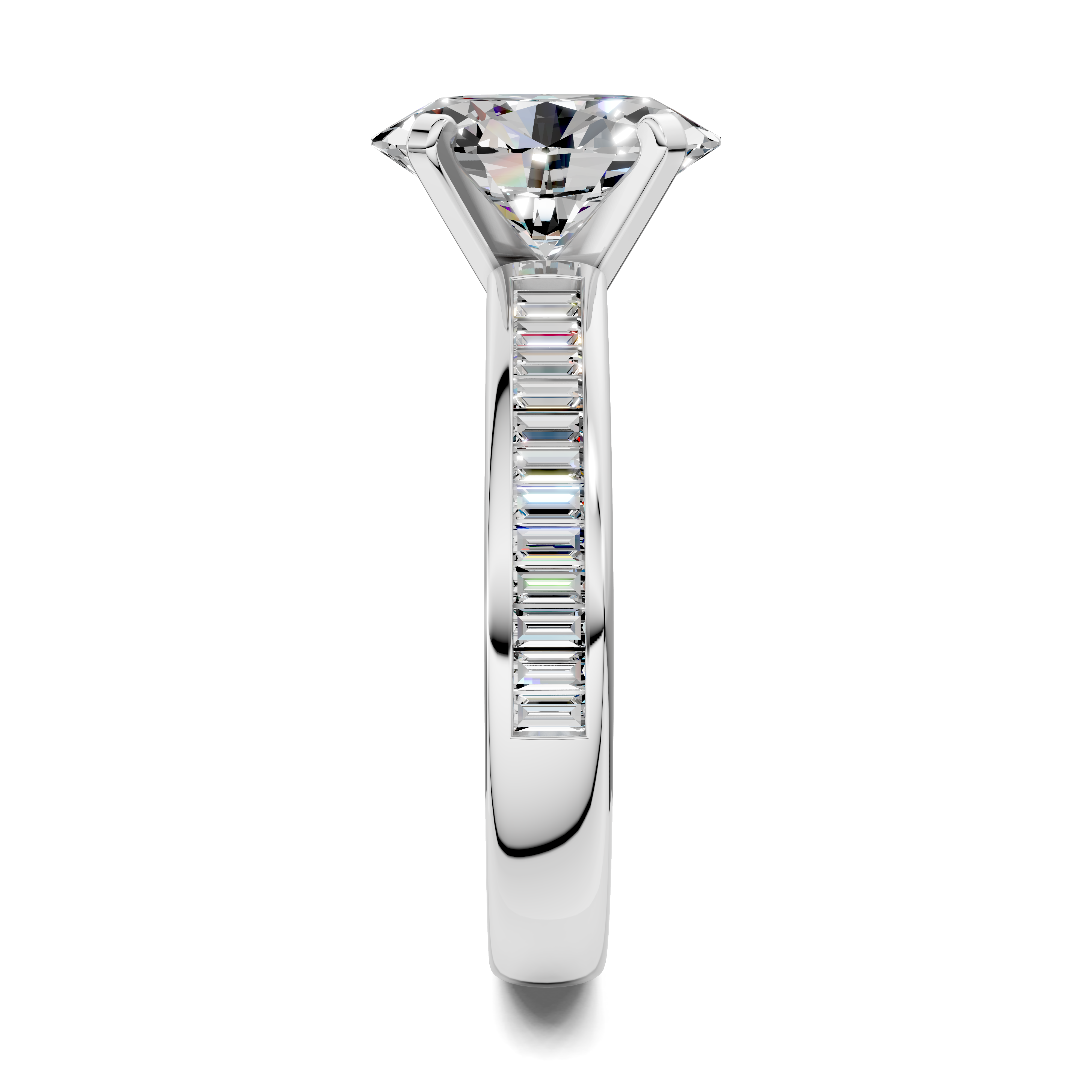 Paige Baguette Channel Set Ring