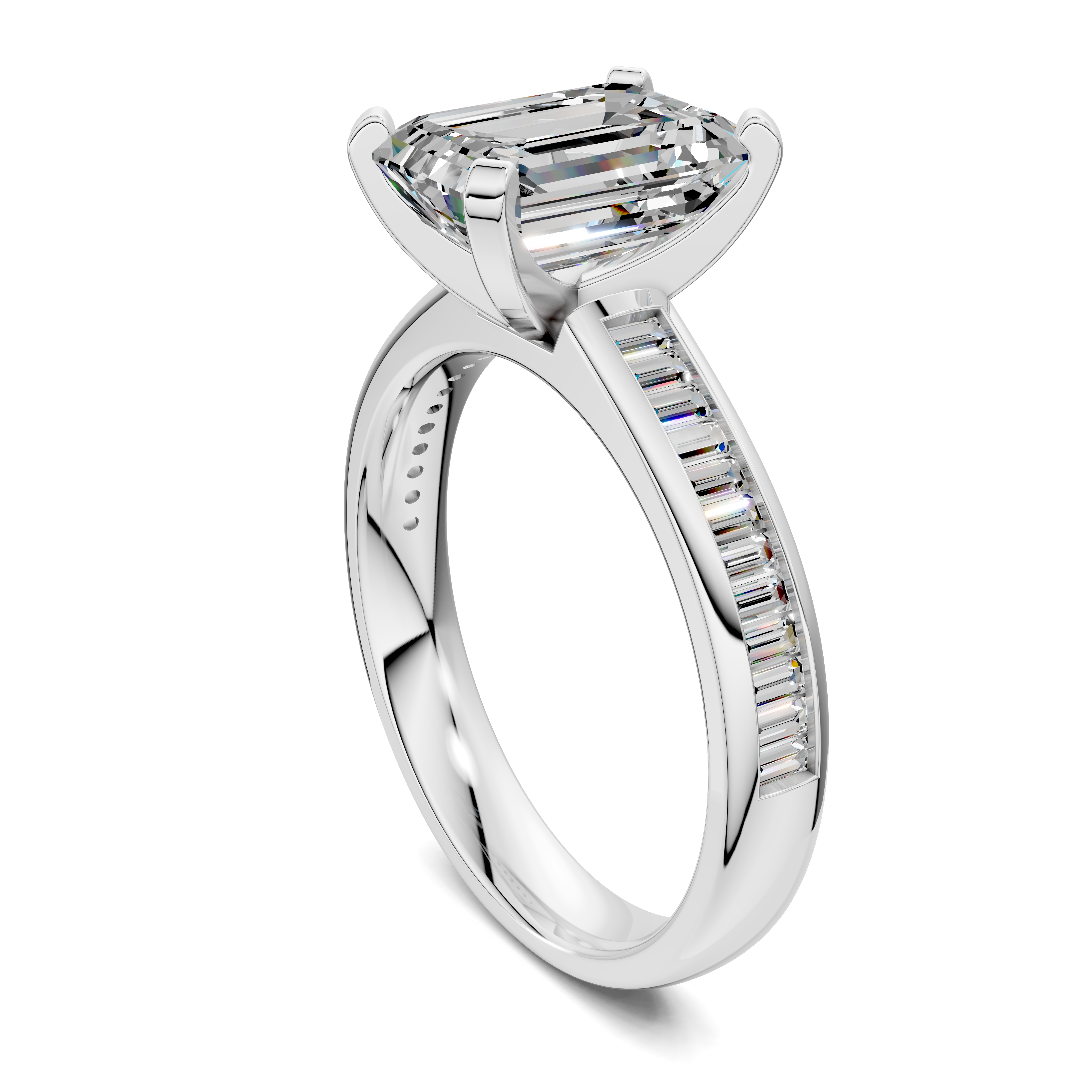 Paige Baguette Channel Set Ring