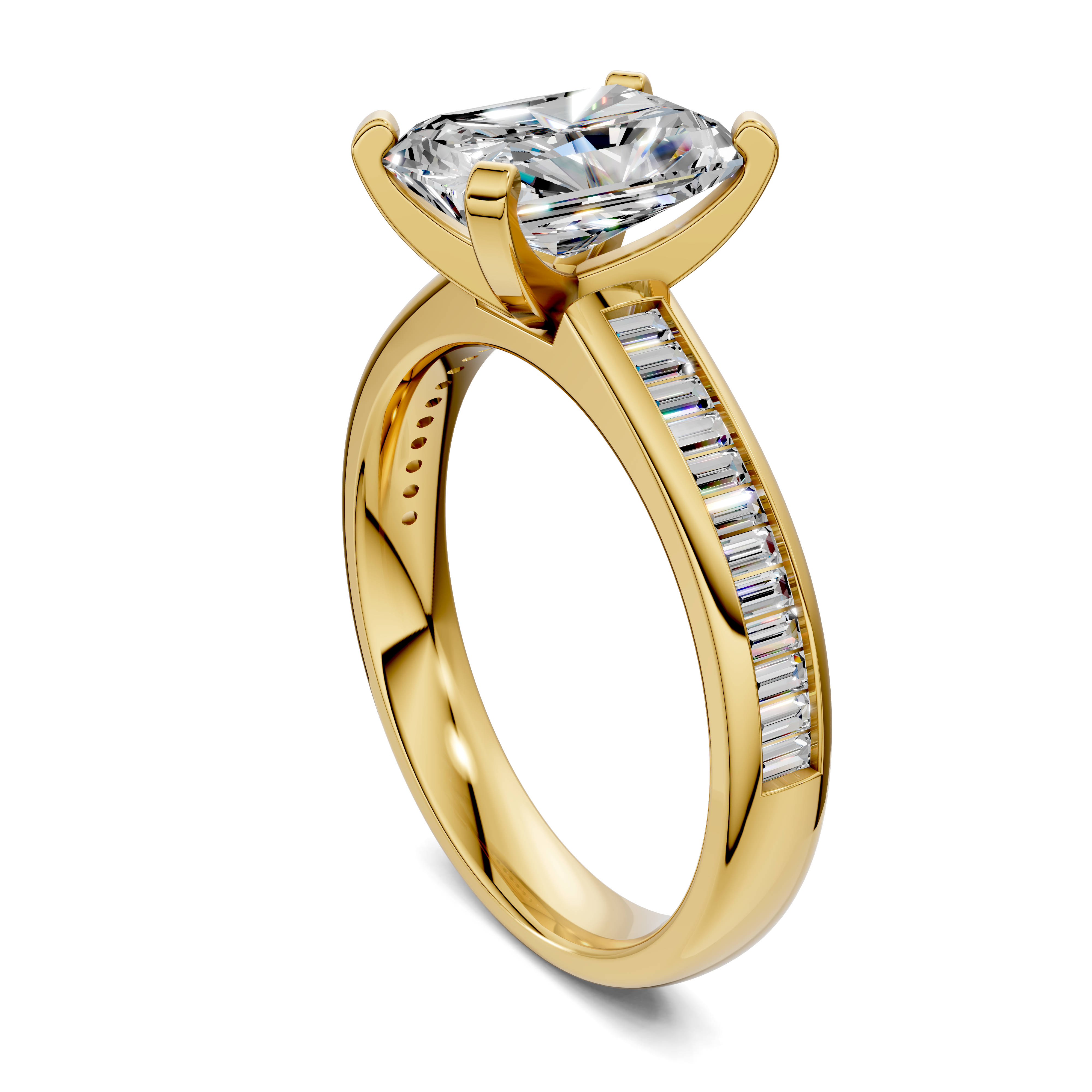 Paige Baguette Channel Set Ring
