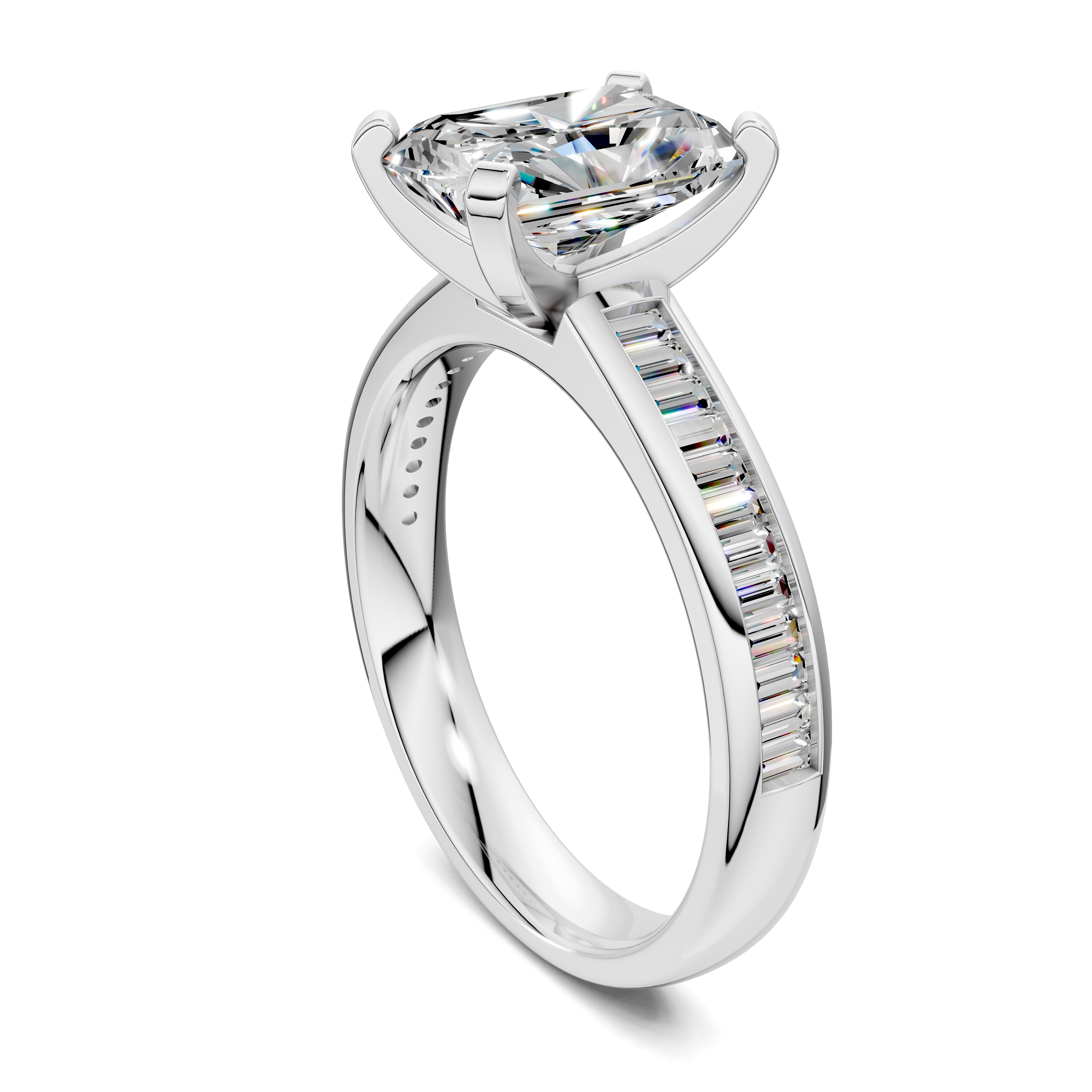 Paige Baguette Channel Set Ring