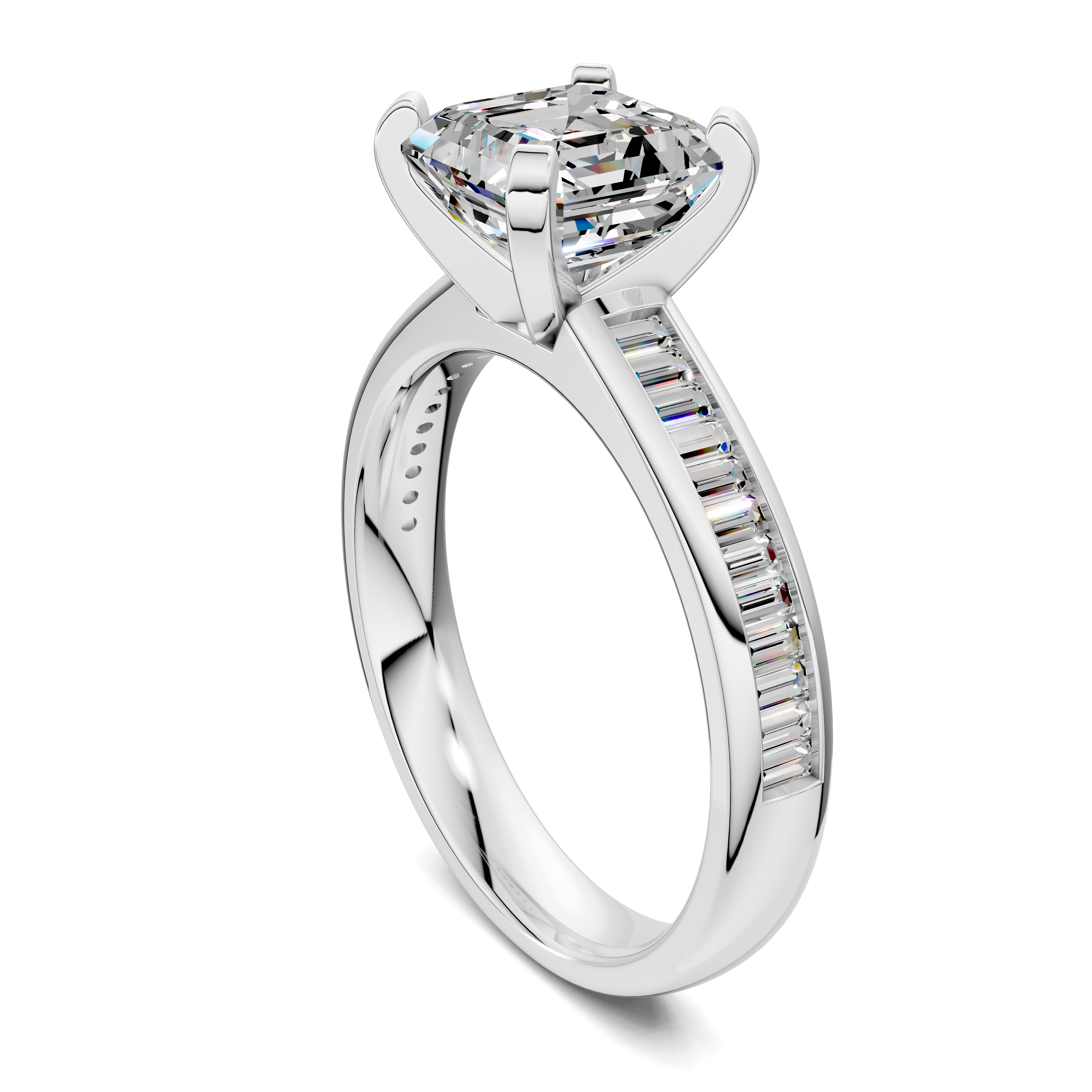 Paige Baguette Channel Set Ring
