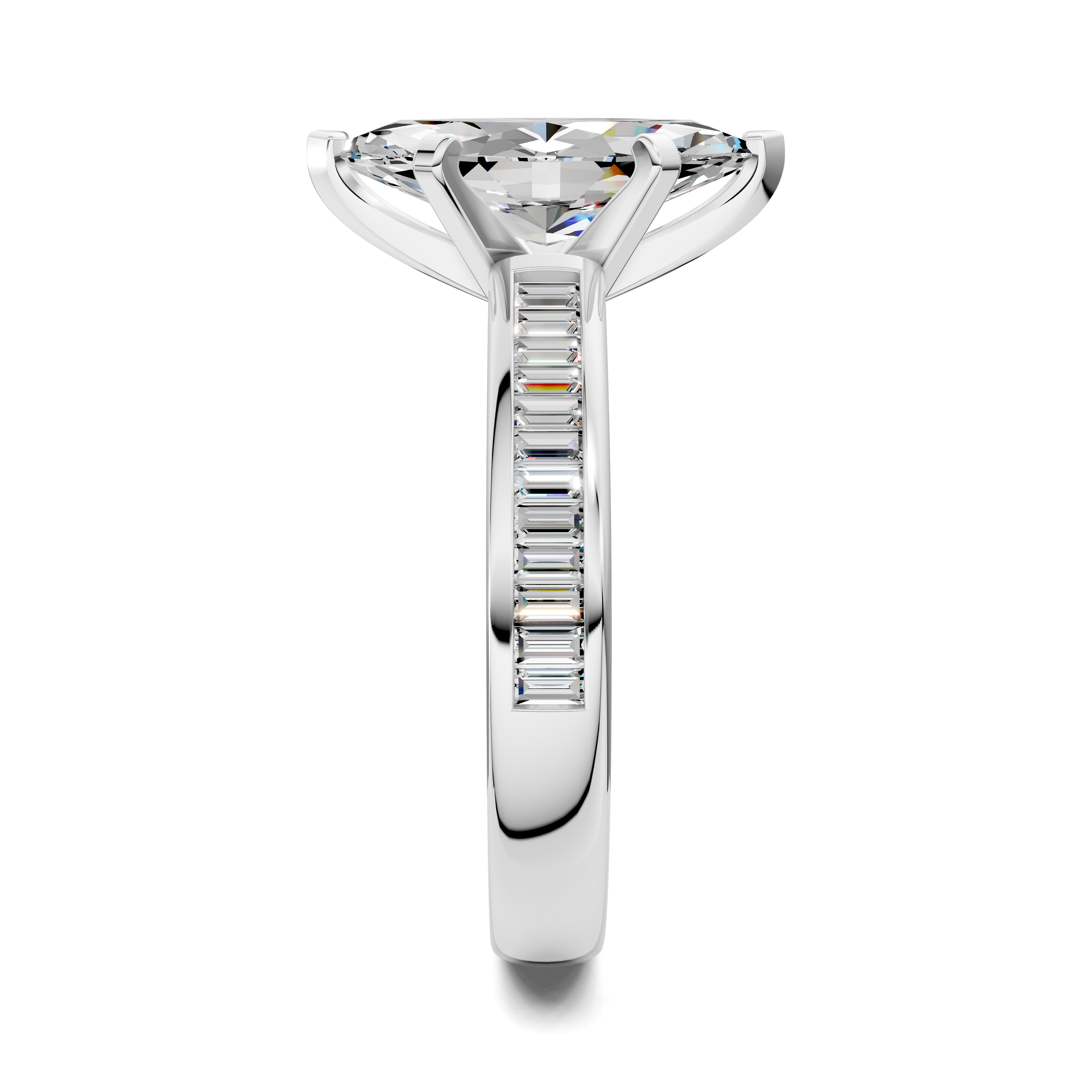 Paige Baguette Channel Set Ring